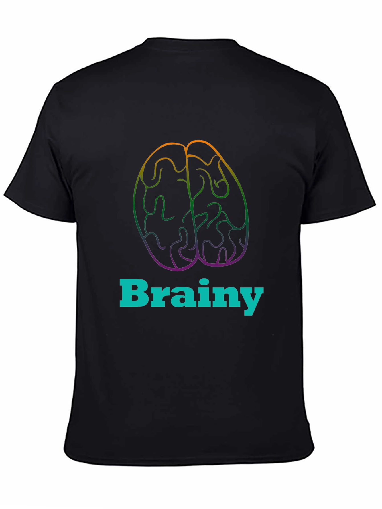 Brainy Tee - Colorful Brain Graphic T-Shirt