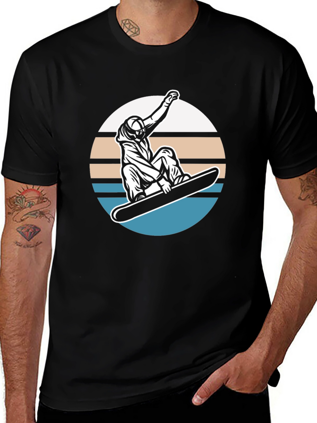 Cool Snowboarder T-Shirt Graphic Tee