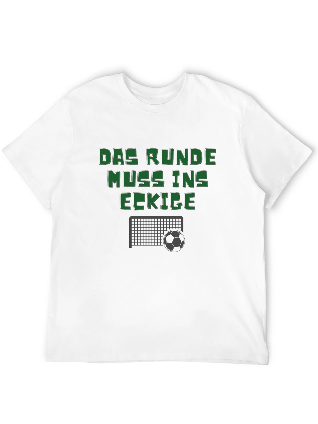 Das Runde Muss Ins Eckige T-Shirt - Soccer Football Tee
