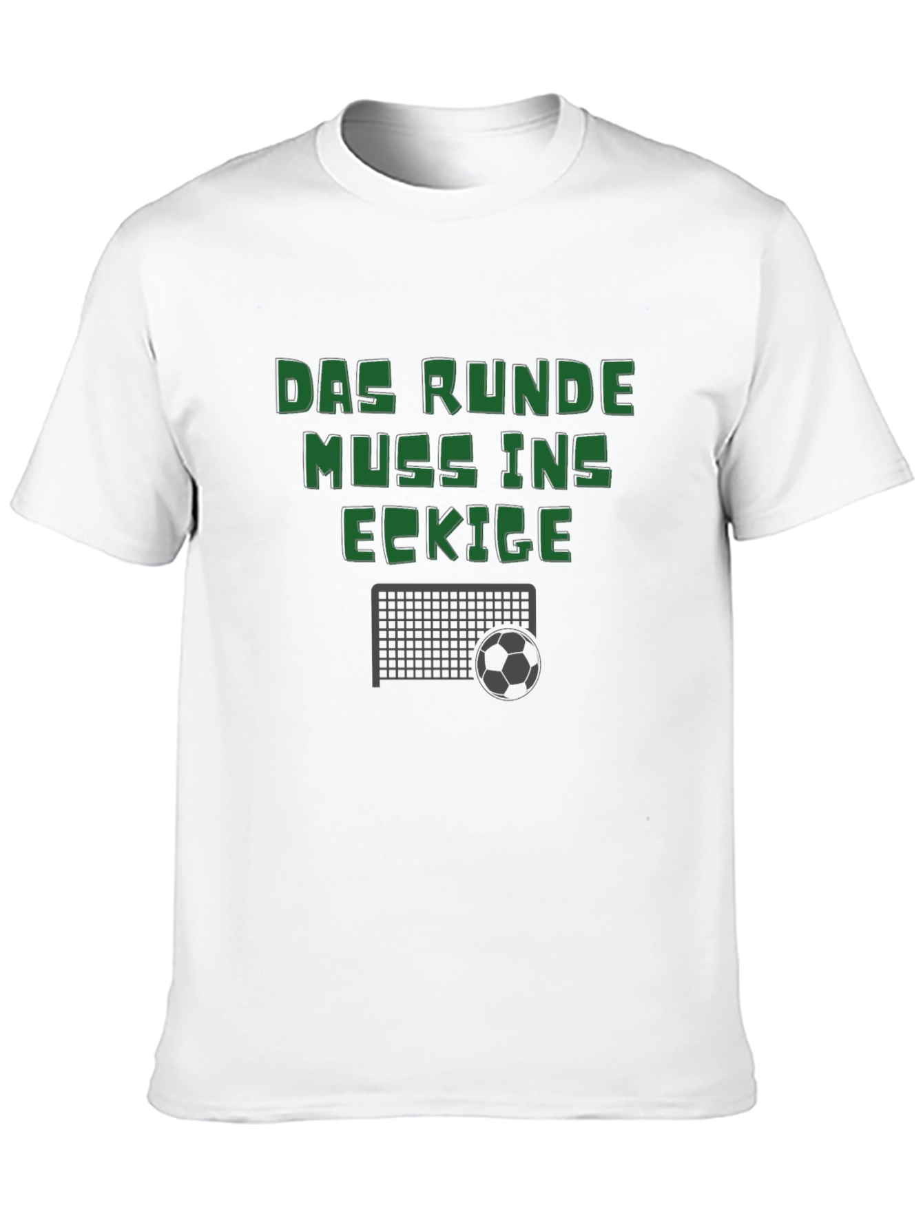 Das Runde Muss Ins Eckige T-Shirt - Soccer Football Tee
