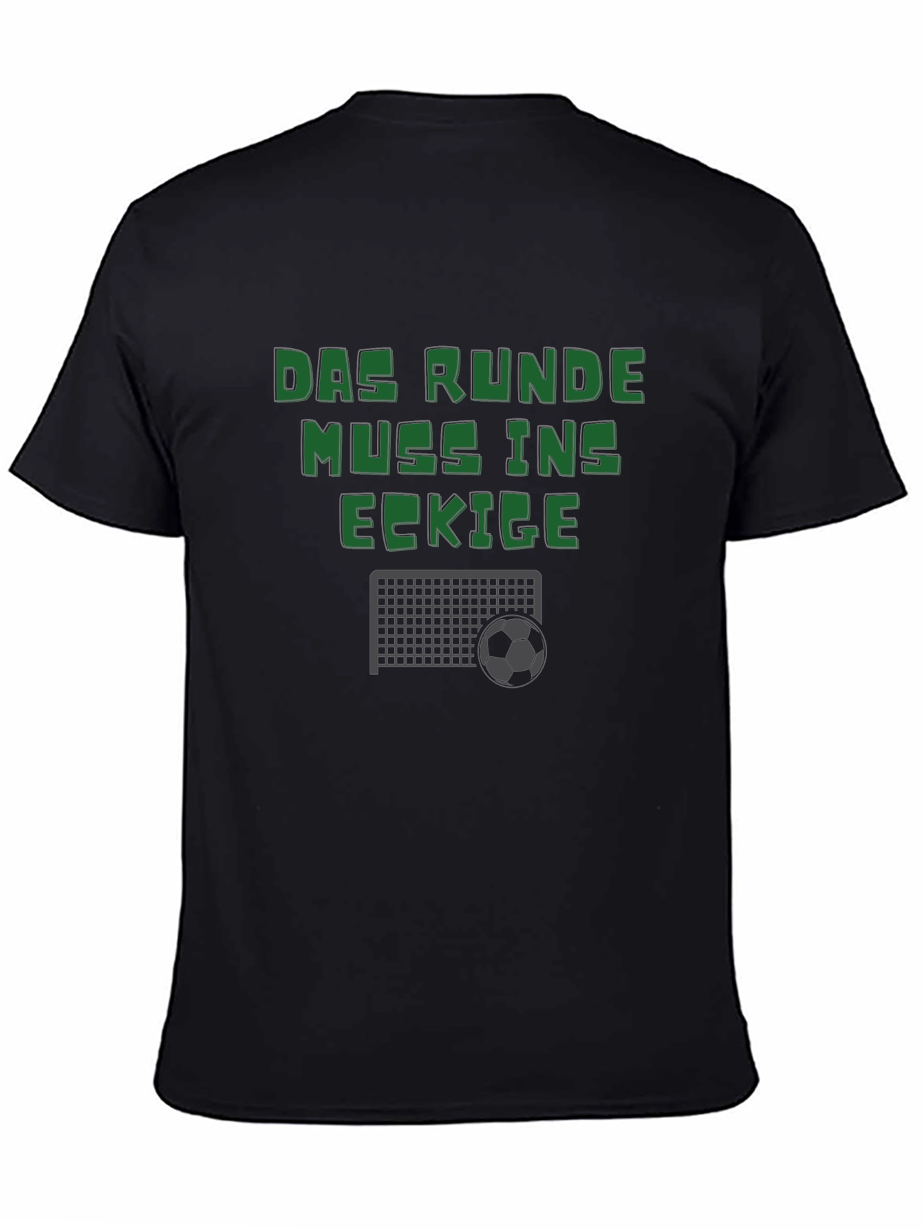 Das Runde Muss Ins Eckige T-Shirt - Soccer Football Tee