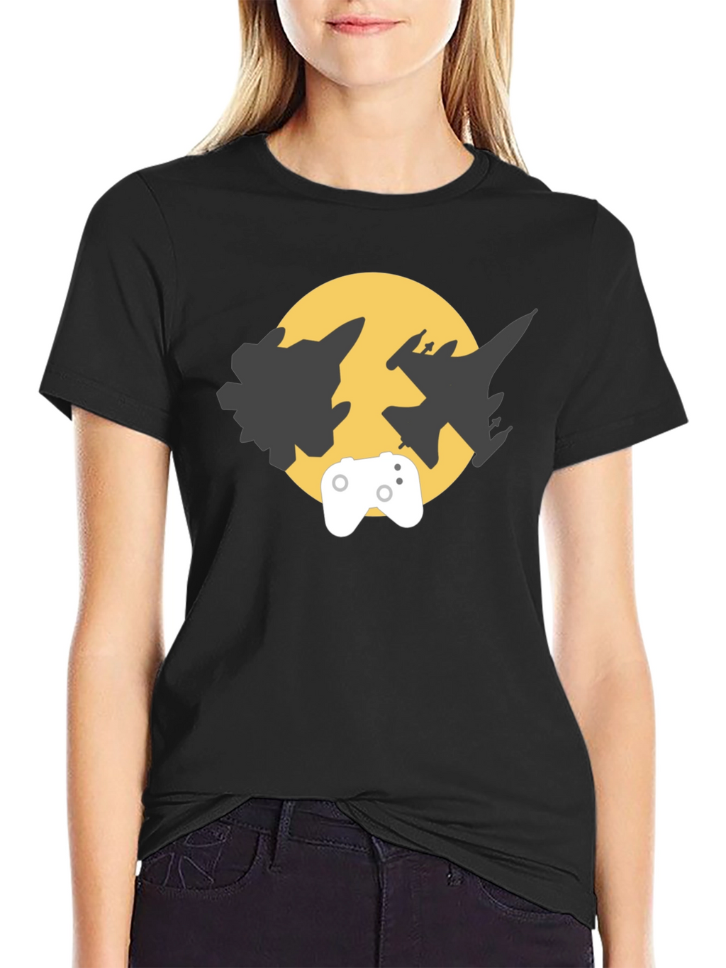 Gaming Jets Black T-Shirt