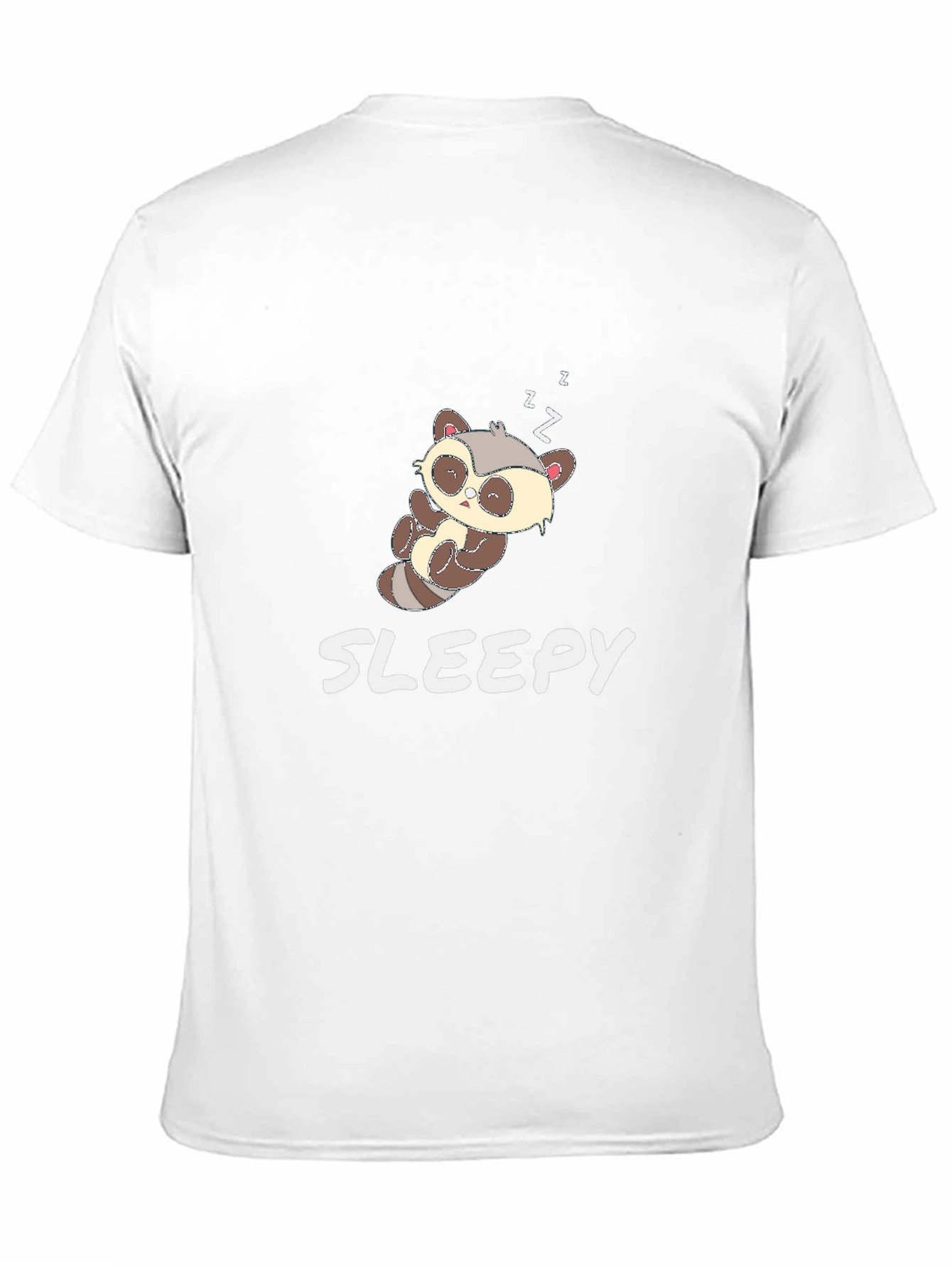 Cute Sloth Sleepy Black T-Shirt
