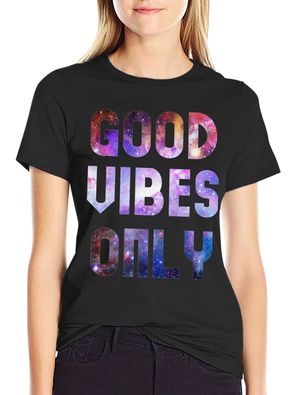 Good Vibes Only Galaxy T-Shirt