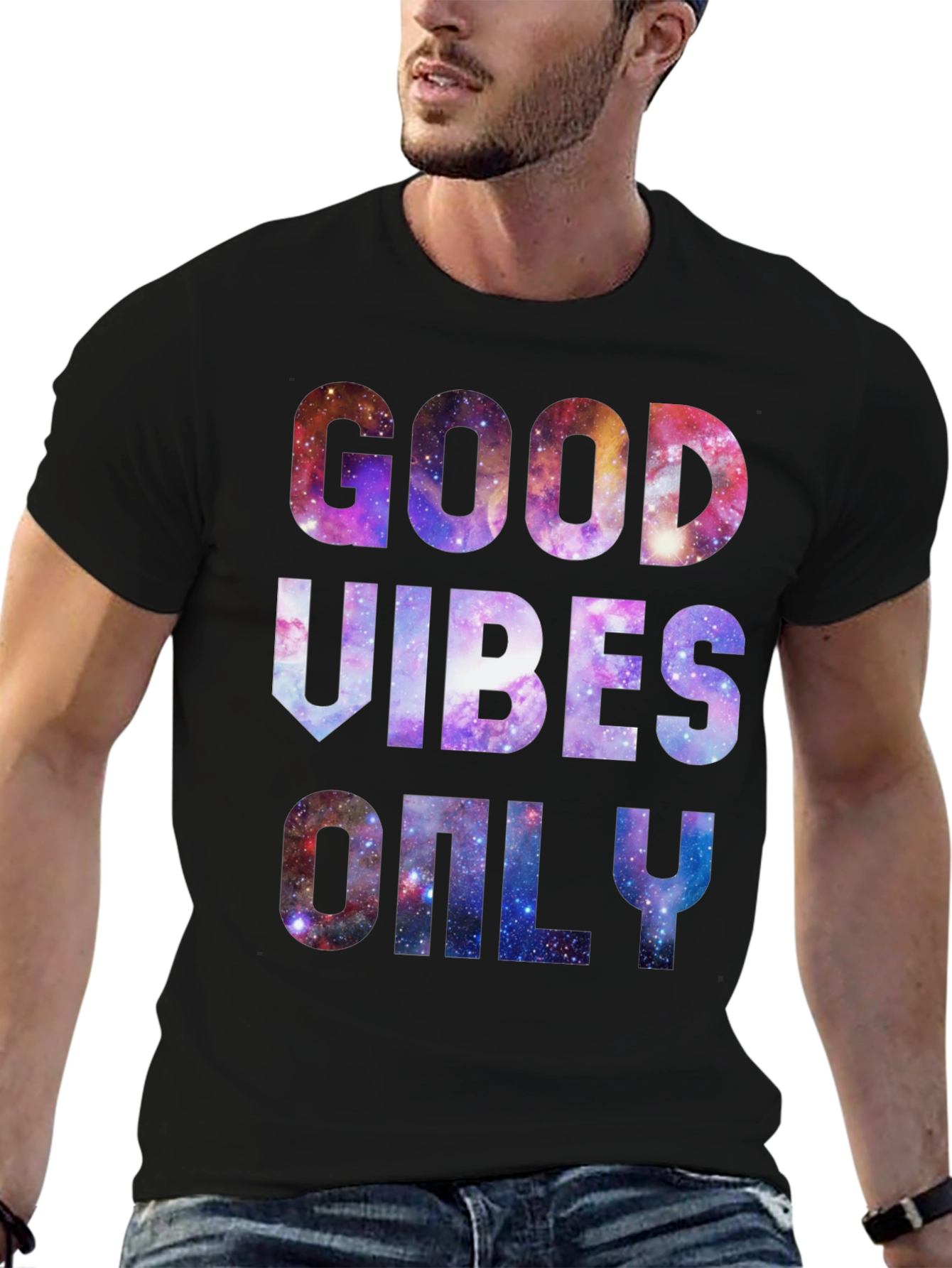 Good Vibes Only Galaxy T-Shirt