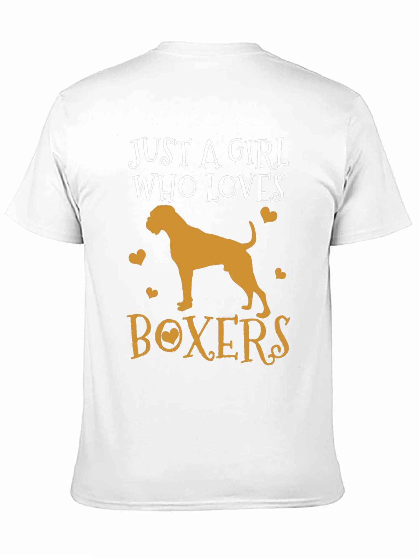 Just a Girl Who Loves Boxers T-Shirt - Dog Lover Tee