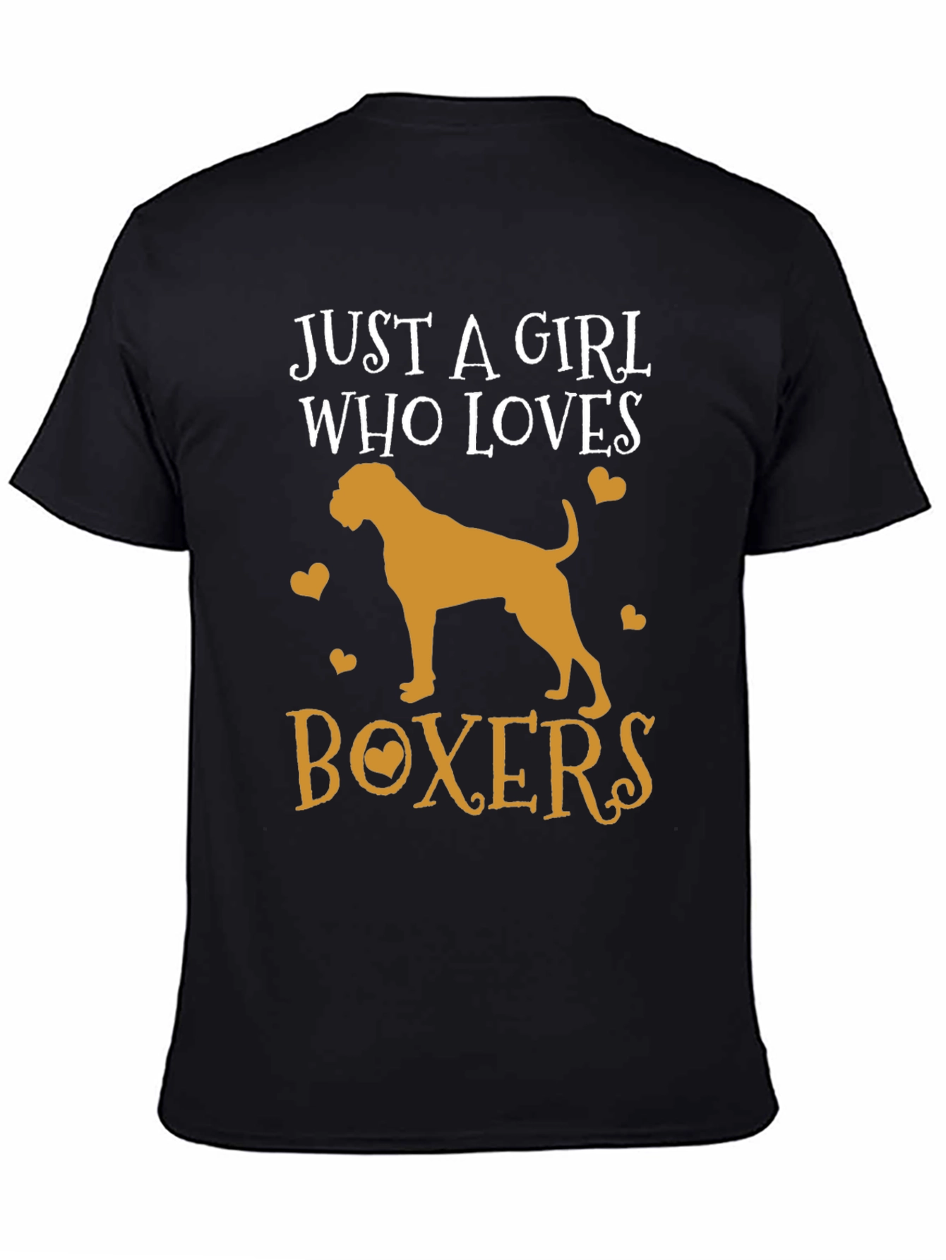 Just a Girl Who Loves Boxers T-Shirt - Dog Lover Tee