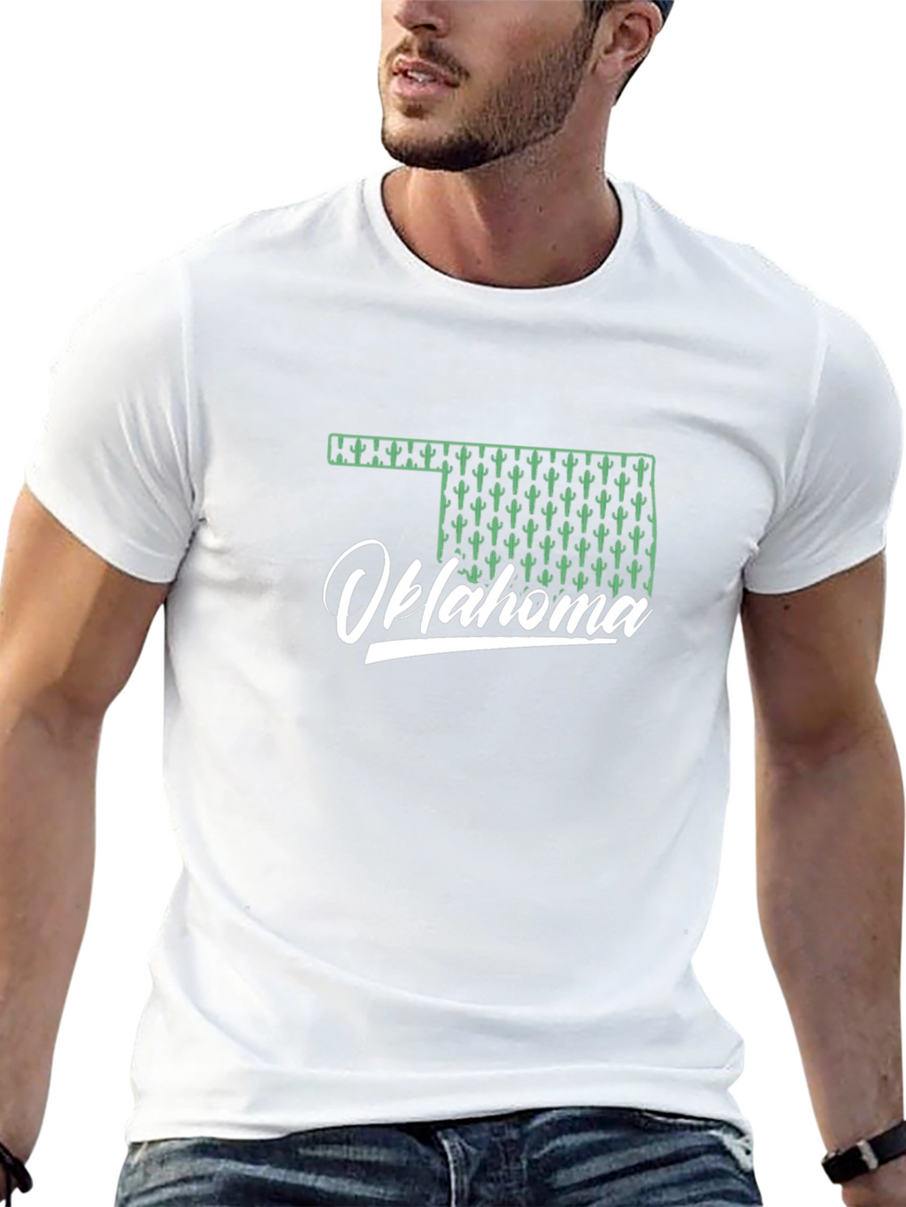 Oklahoma Cactus Graphic T-Shirt