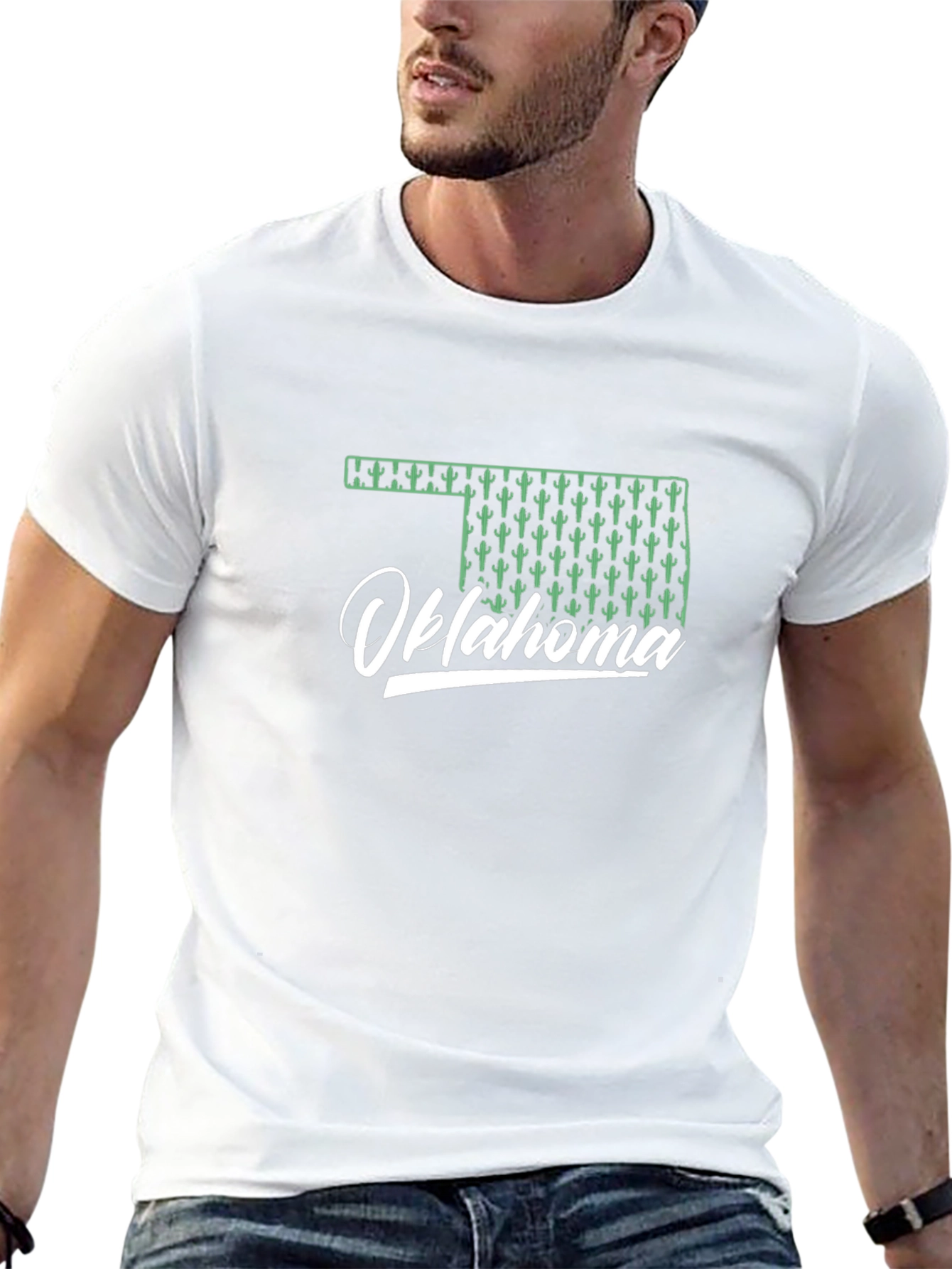 Oklahoma Cactus Graphic T-Shirt
