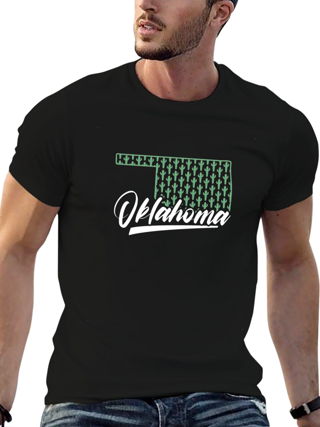 Oklahoma Cactus Graphic T-Shirt