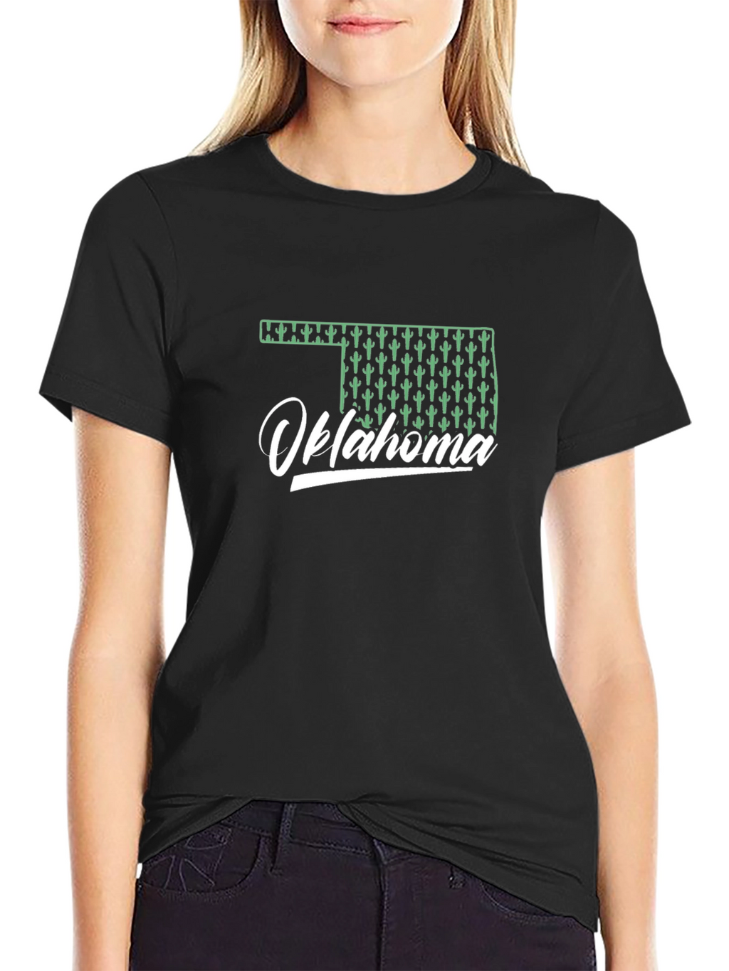 Oklahoma Cactus Graphic T-Shirt
