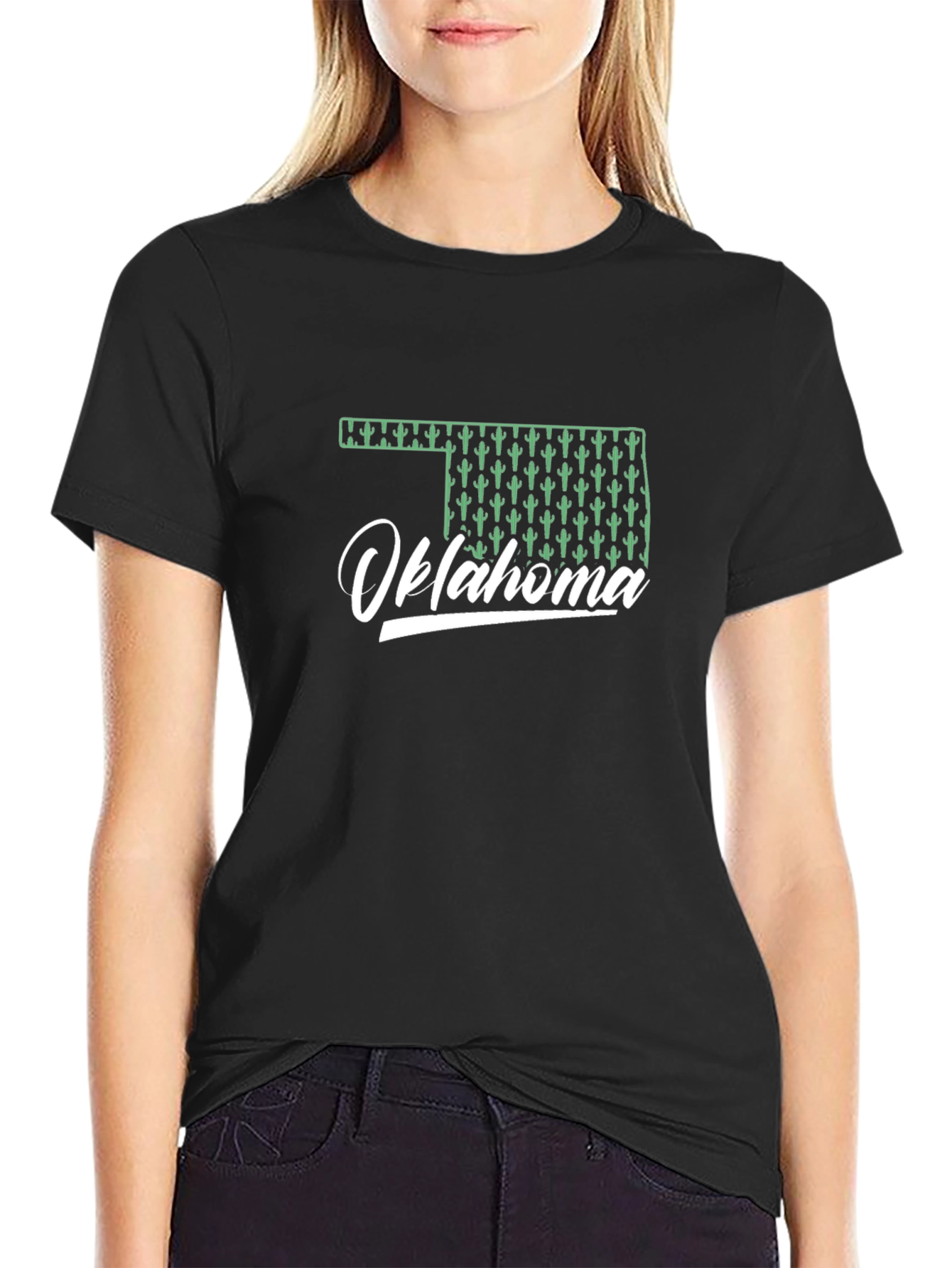 Oklahoma Cactus Graphic T-Shirt