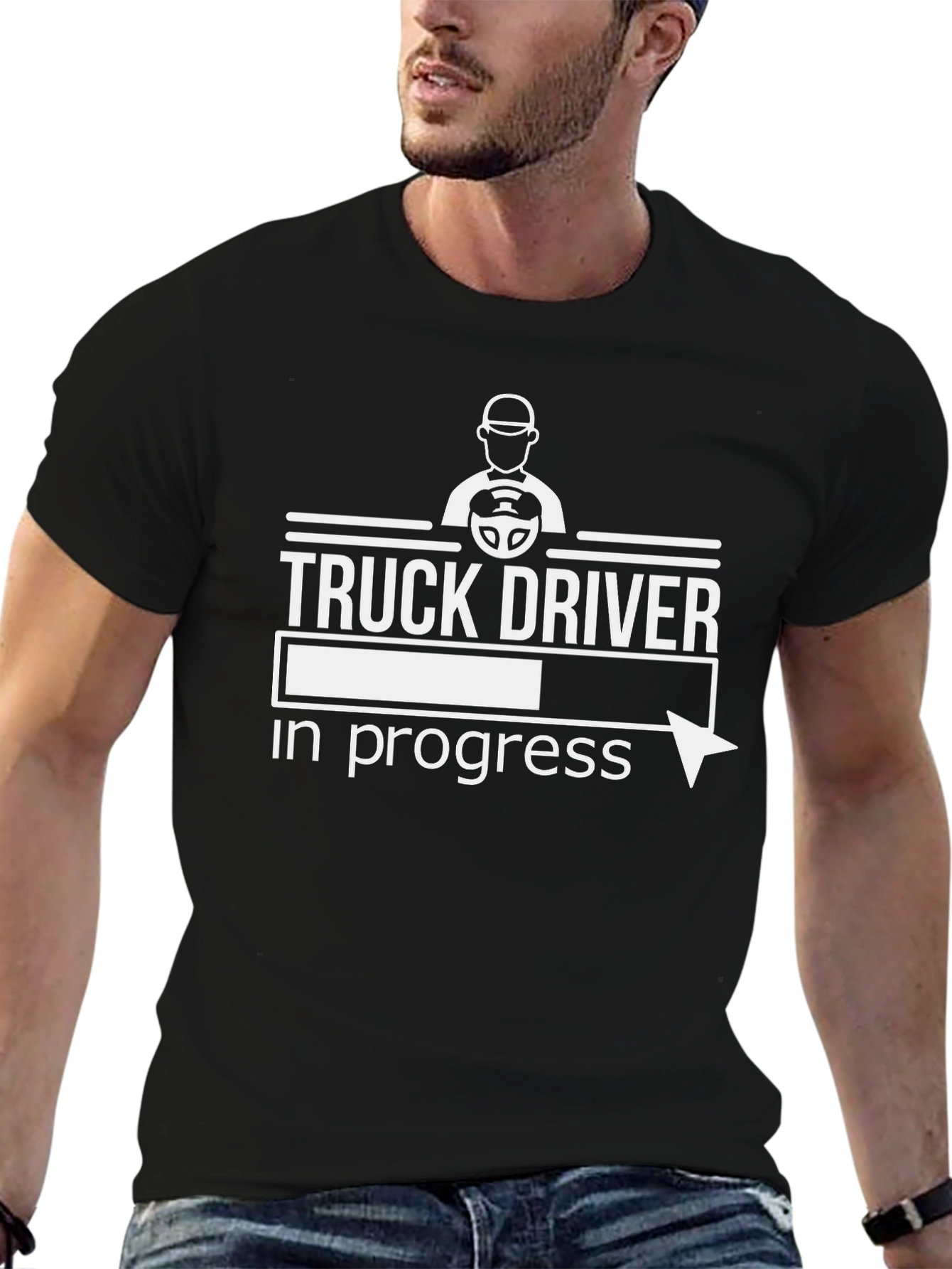 Truck Driver In Progress Funny T-Shirt