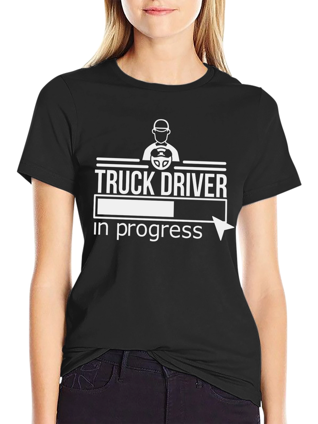 Truck Driver In Progress Funny T-Shirt