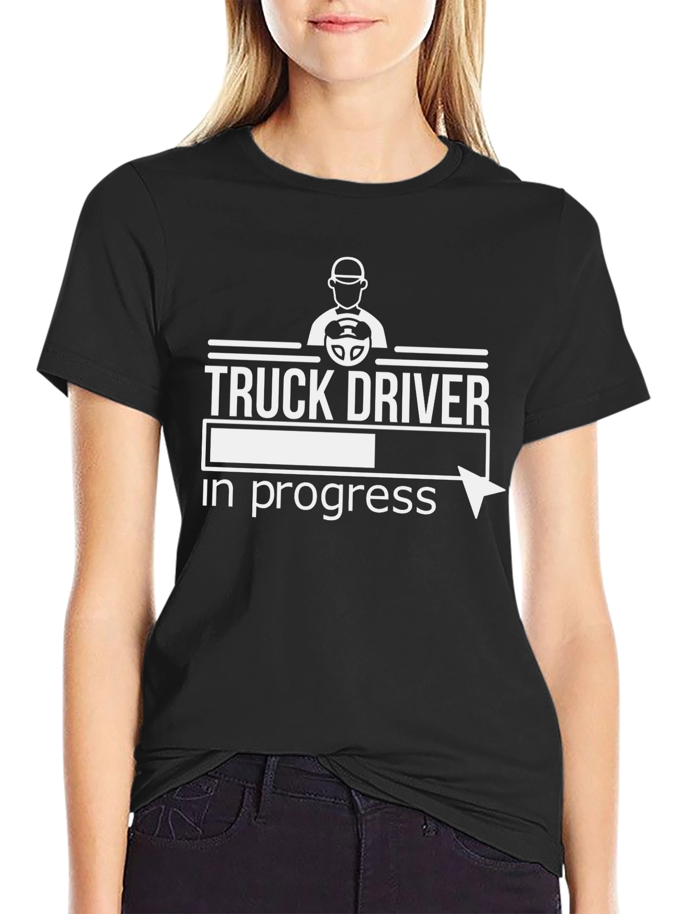 Truck Driver In Progress Funny T-Shirt