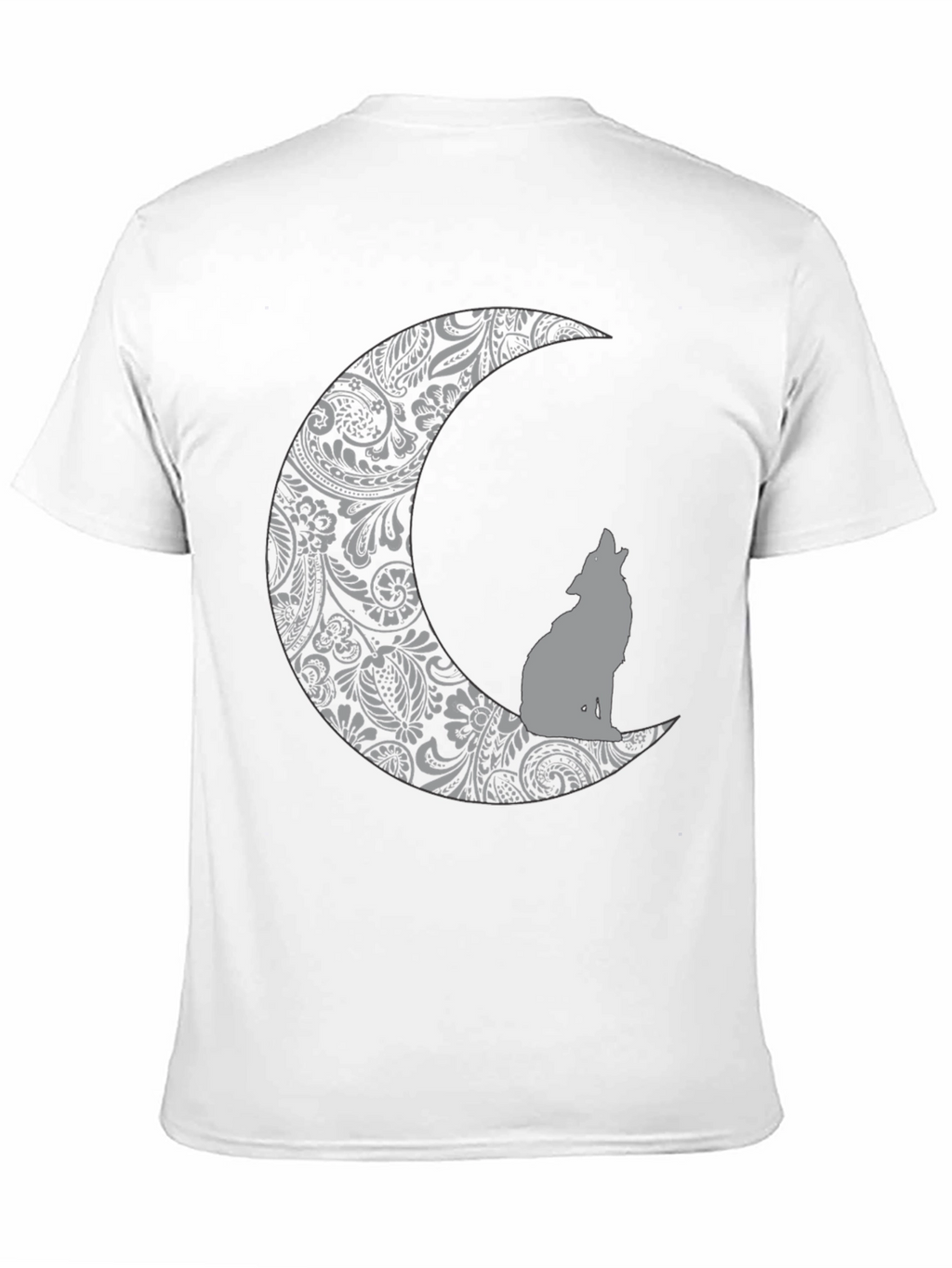 Wolf Moon Graphic Tee - Black Cotton Comfort