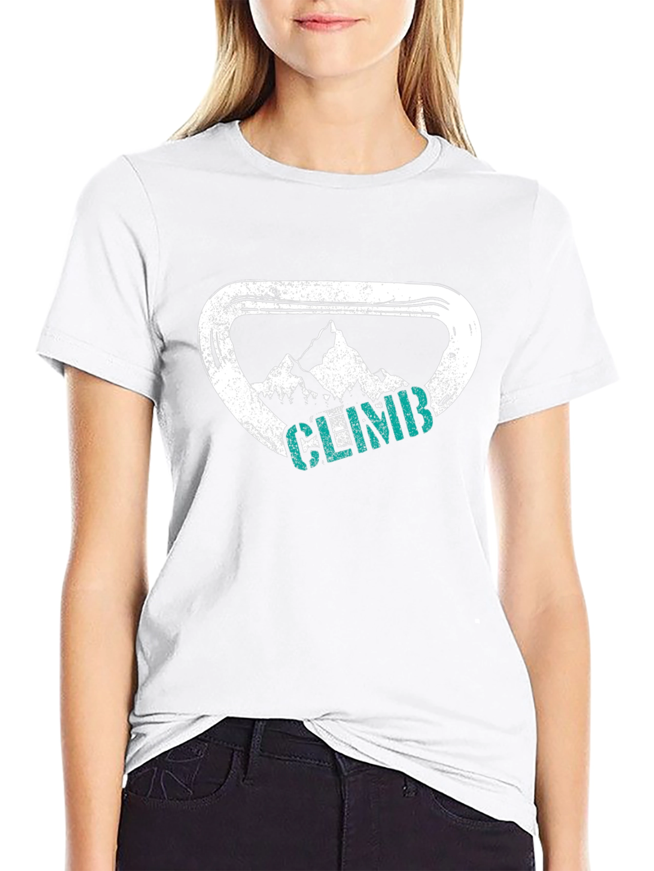 Climb Mountain T-Shirt - Rock Climbing Design