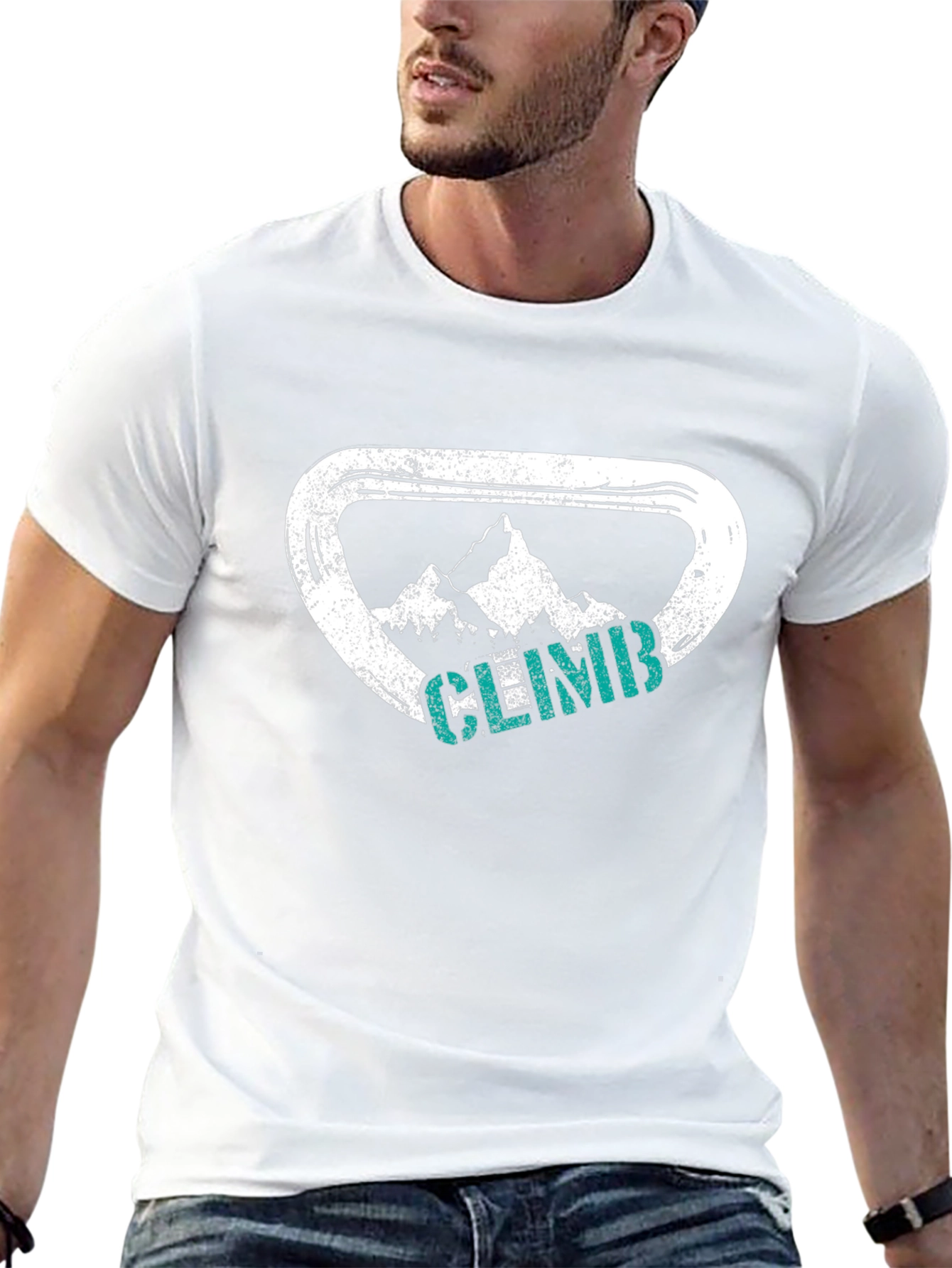Climb Mountain T-Shirt - Rock Climbing Design
