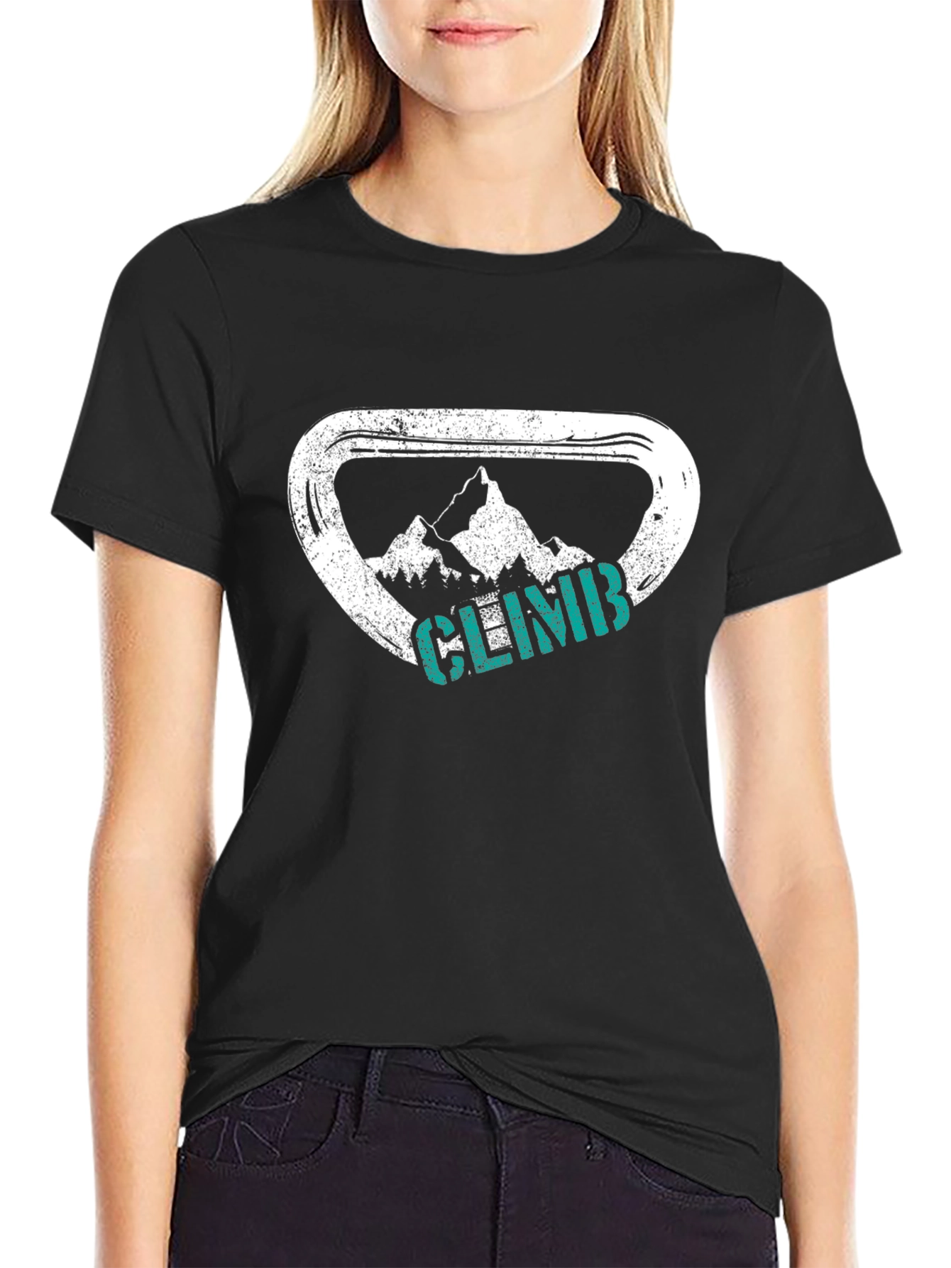 Climb Mountain T-Shirt - Rock Climbing Design