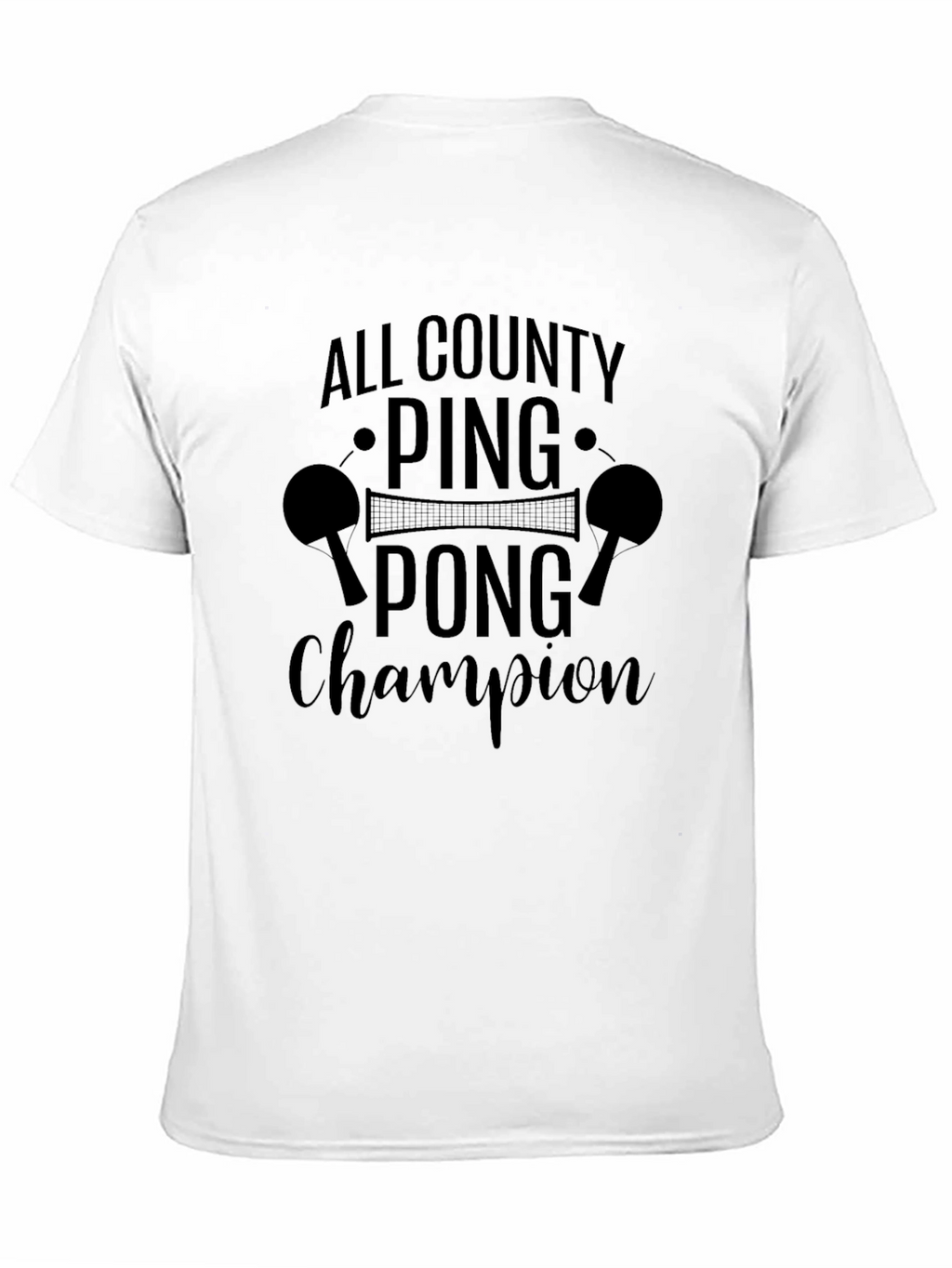 Ping Pong Champion Graphic Tee - All County Tournament