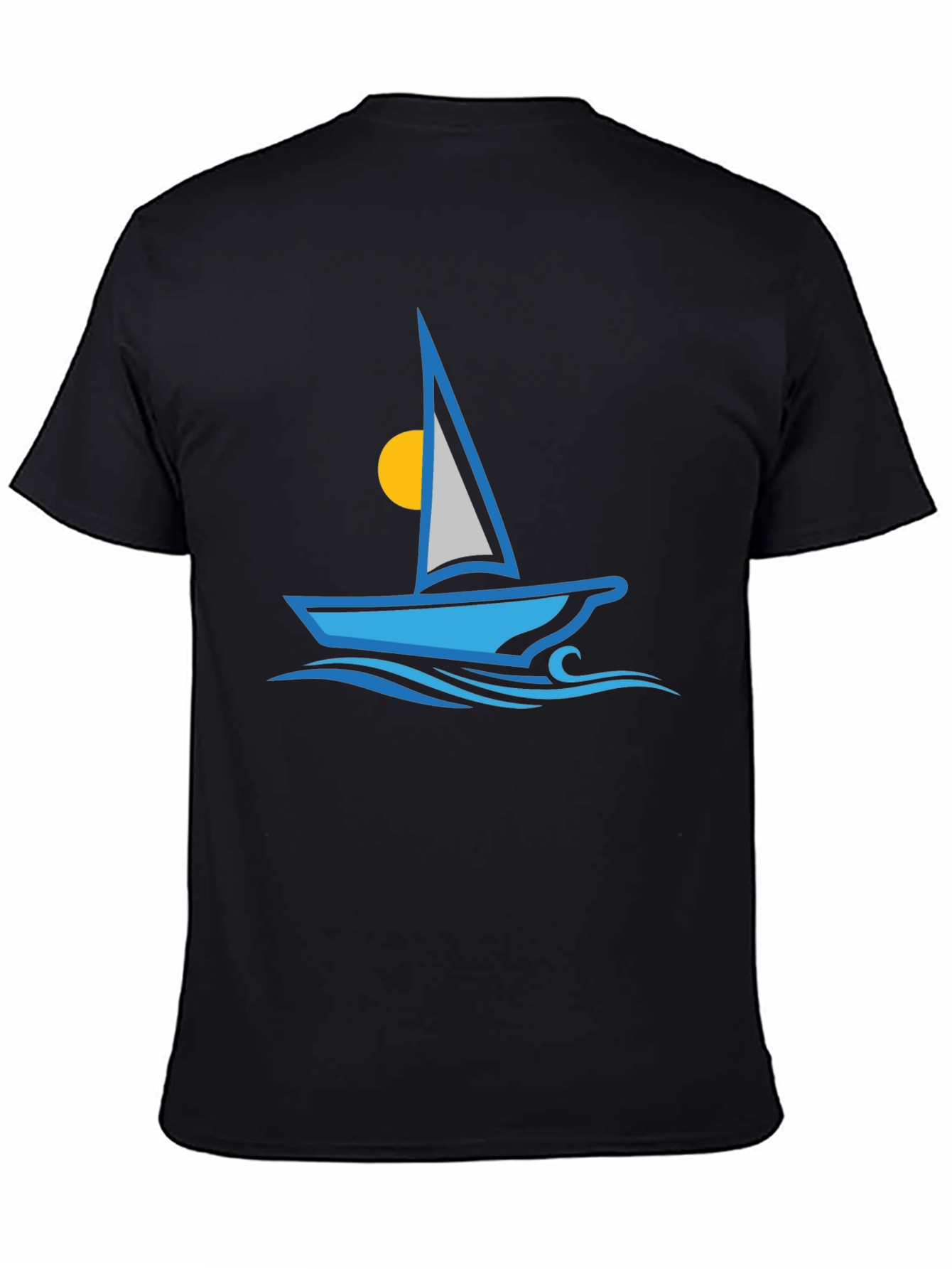 Sailing T-Shirt - Blue Boat Graphic Tee