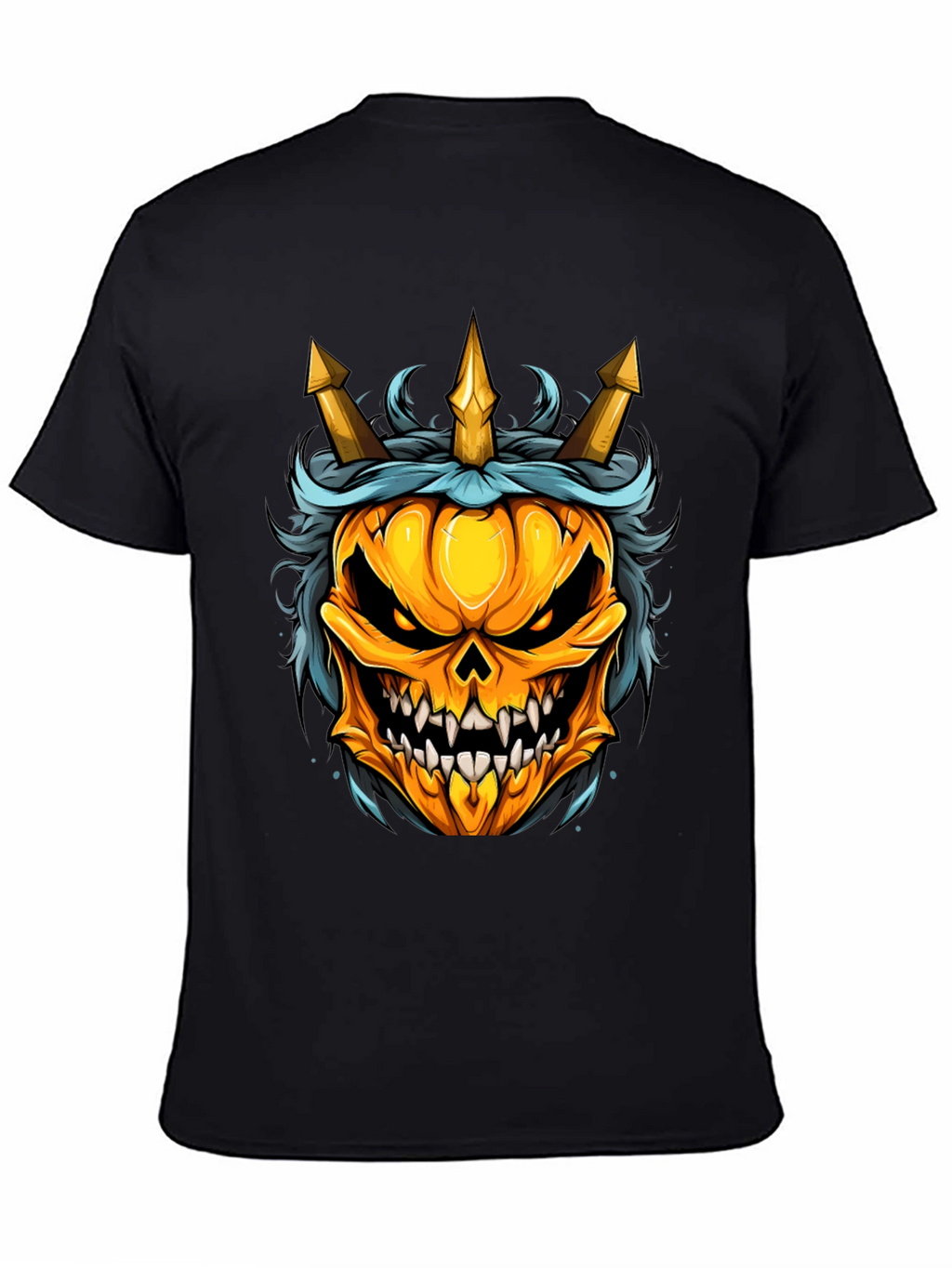 Pumpkin King T-Shirt - Halloween Skull Design