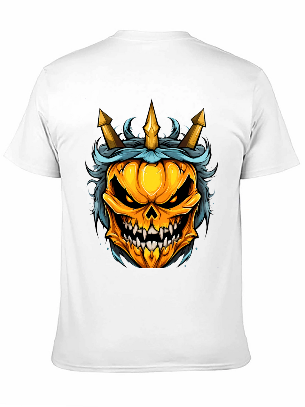 Pumpkin King T-Shirt - Halloween Skull Design