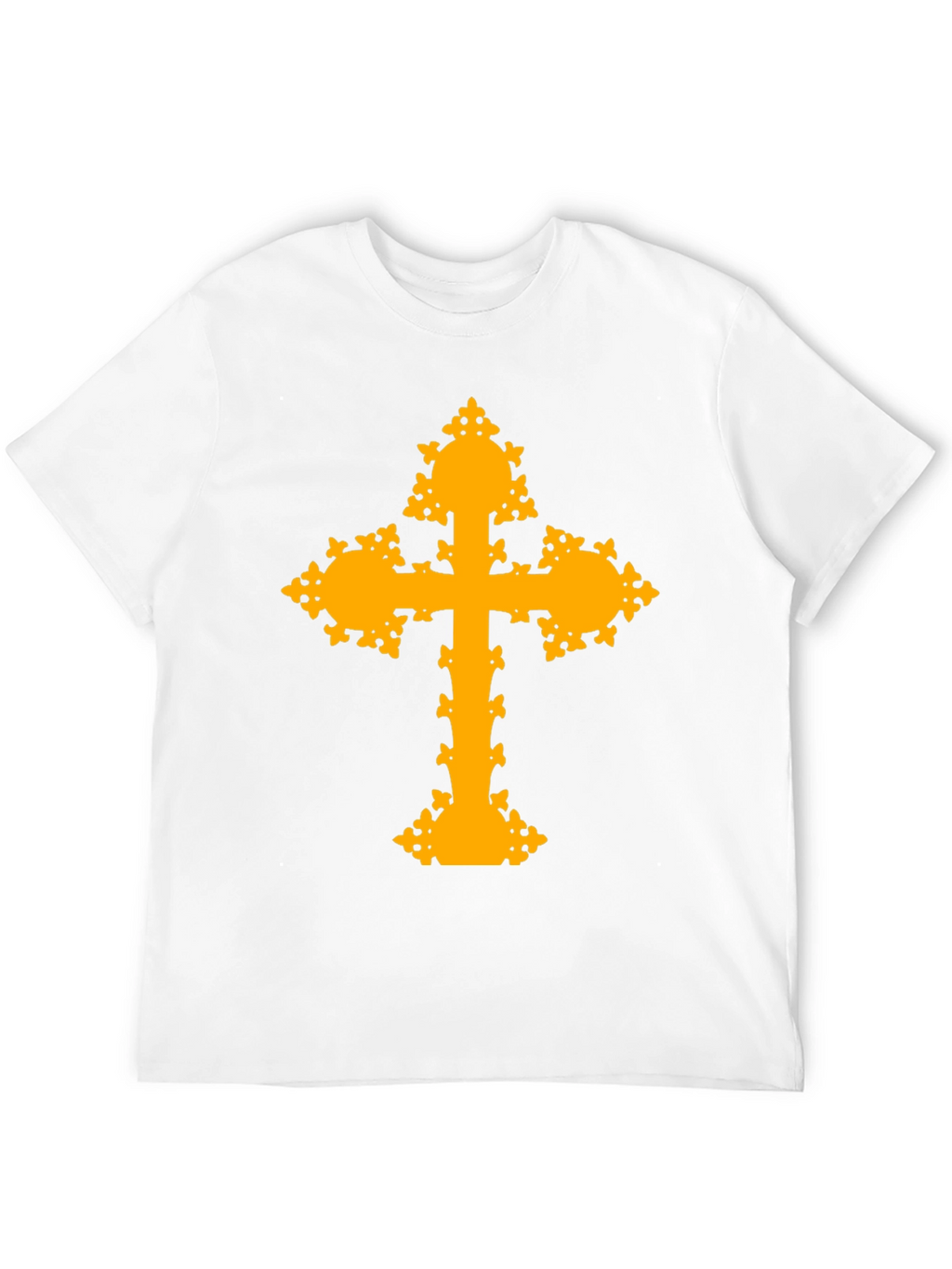Ornate Cross Graphic T-Shirt - Black