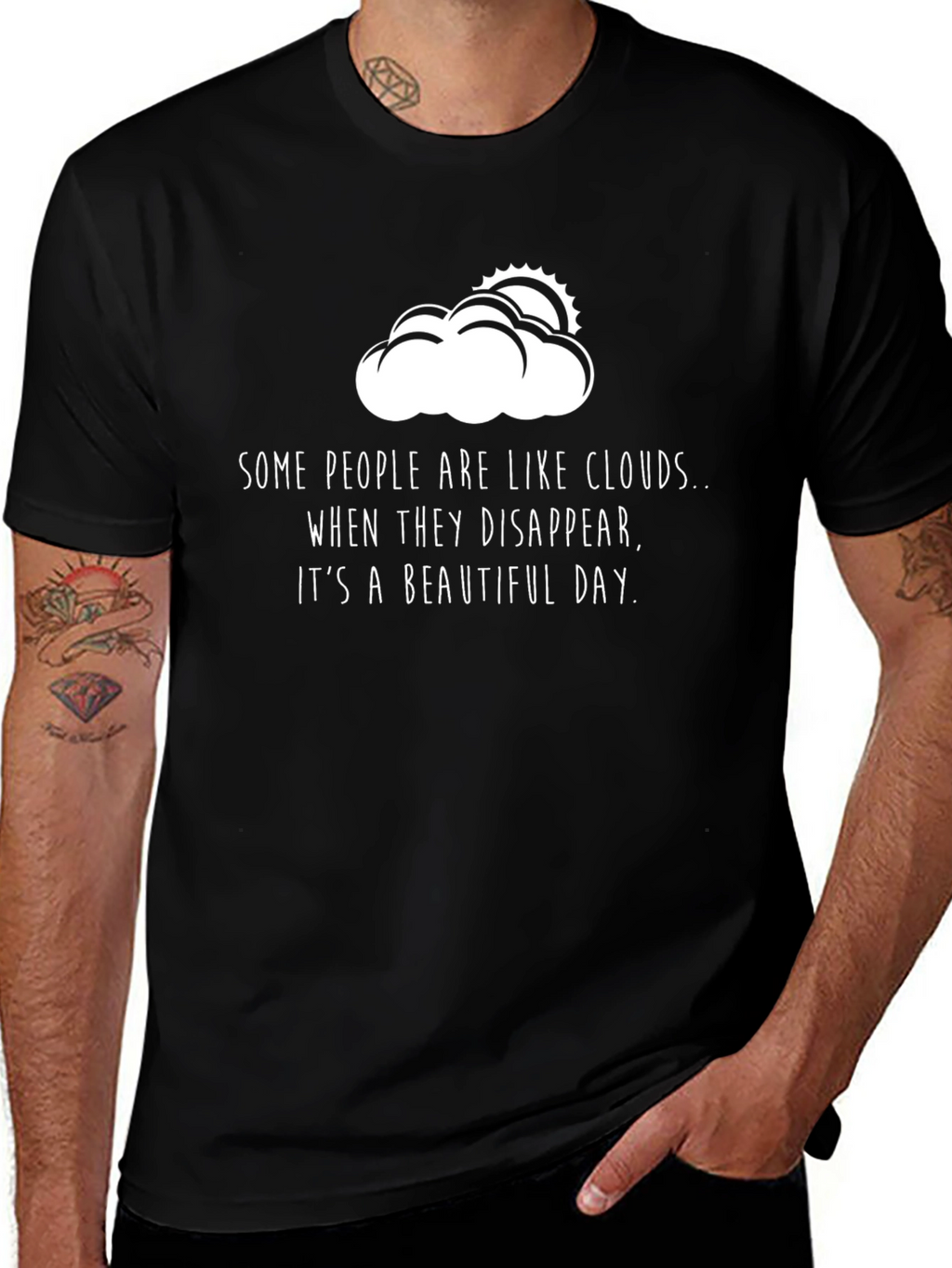Cloud Disappear T-Shirt - Funny Sarcastic Tee