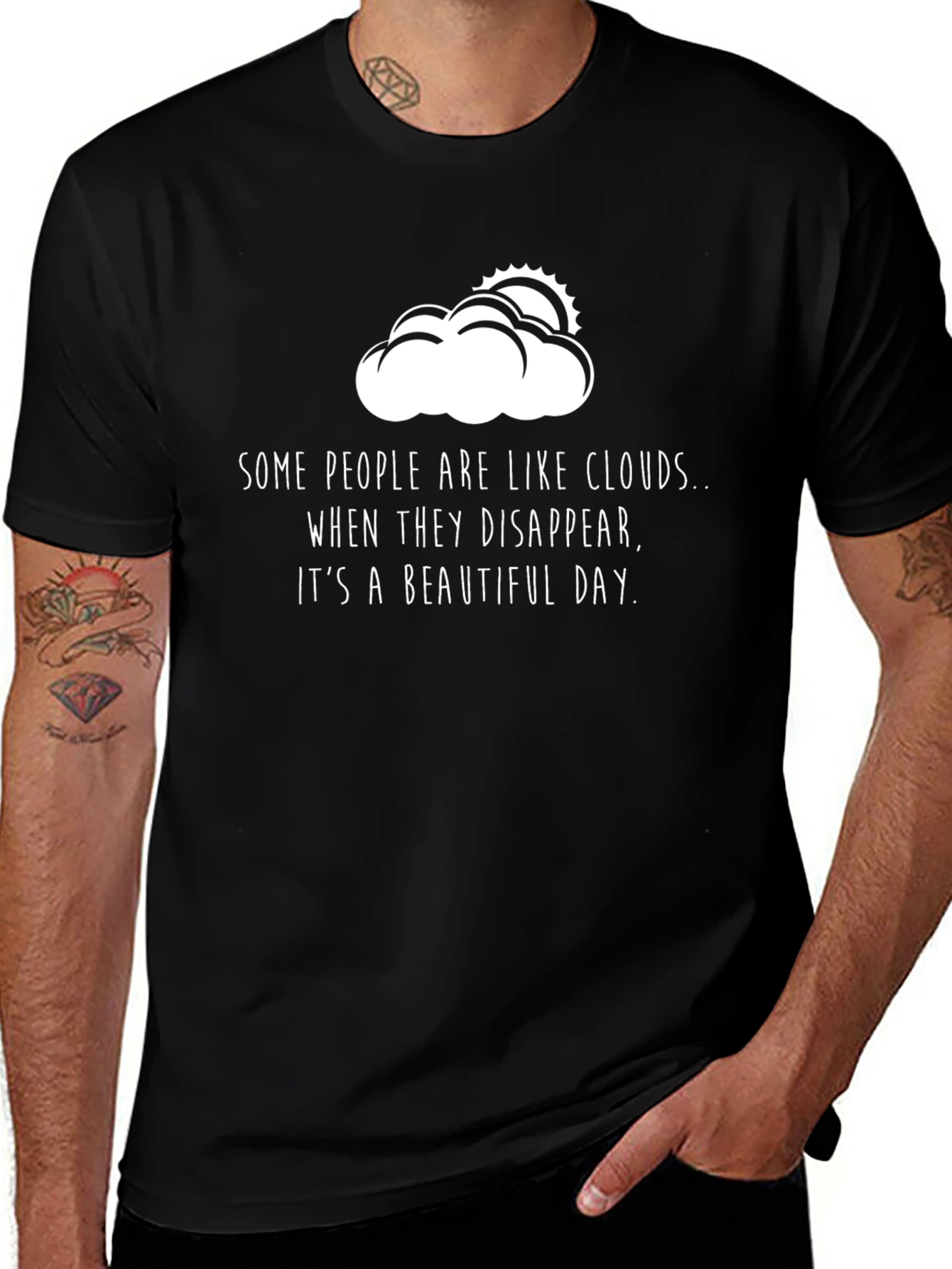 Cloud Disappear T-Shirt - Funny Sarcastic Tee