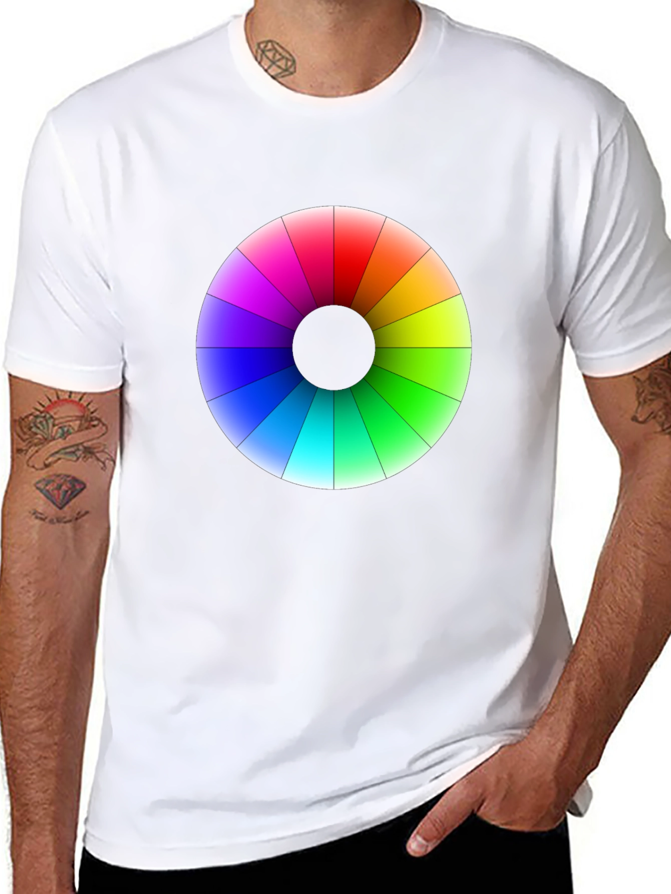 Colorful Wheel T-Shirt - Graphic Tee