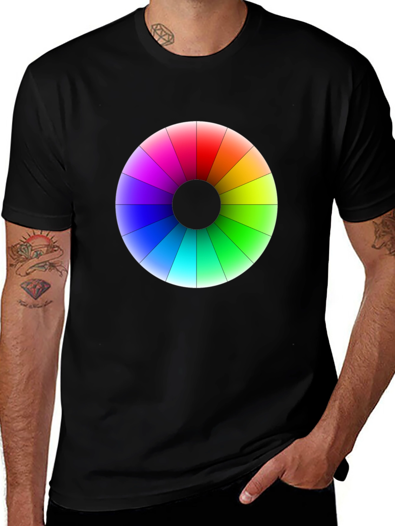 Colorful Wheel T-Shirt - Graphic Tee