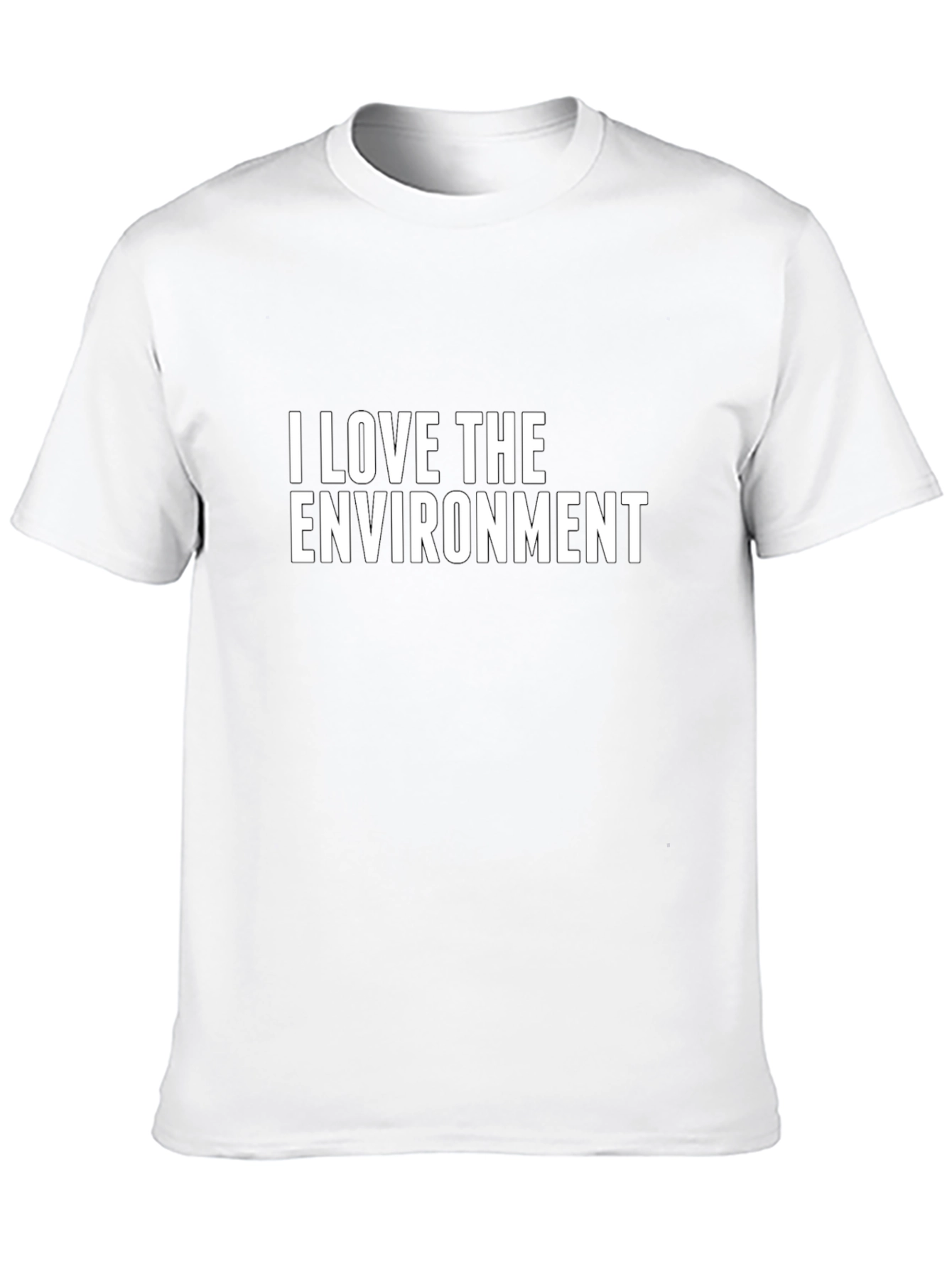 I Love The Environment Black T-Shirt