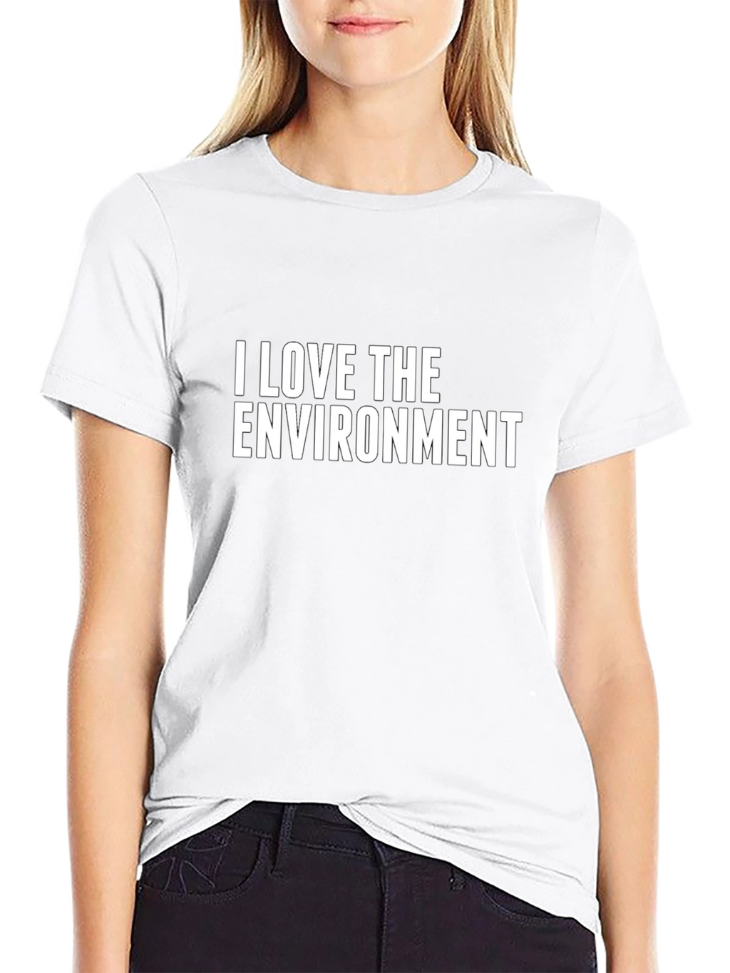 I Love The Environment Black T-Shirt