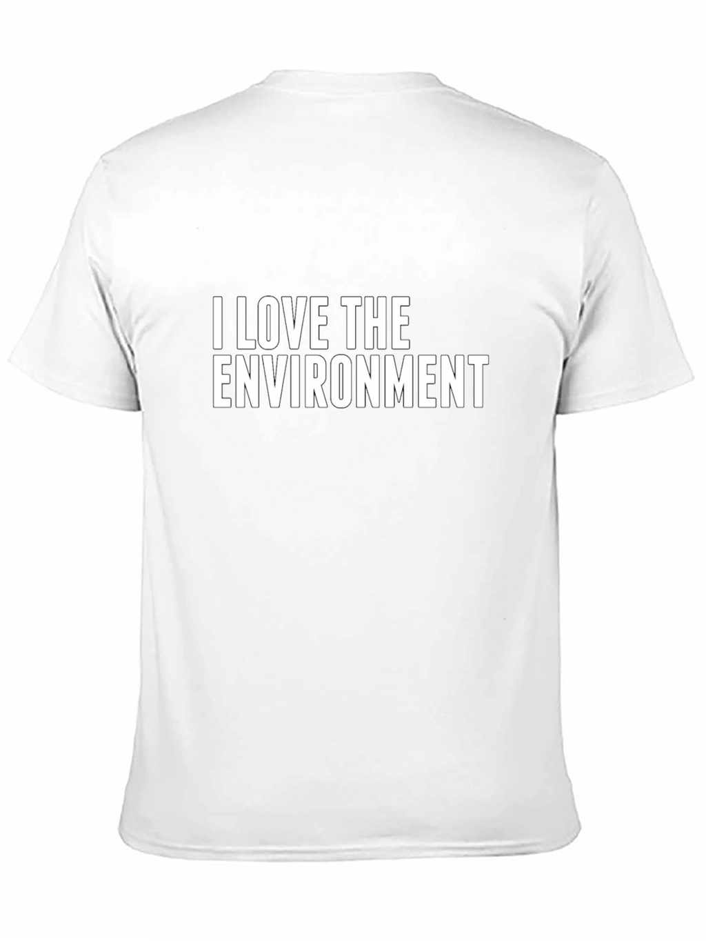 I Love The Environment Black T-Shirt