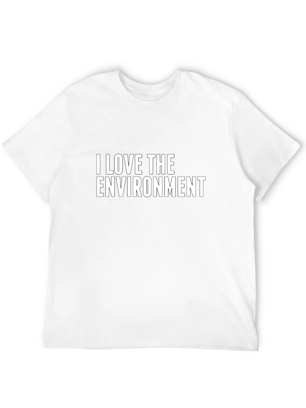 I Love The Environment Black T-Shirt