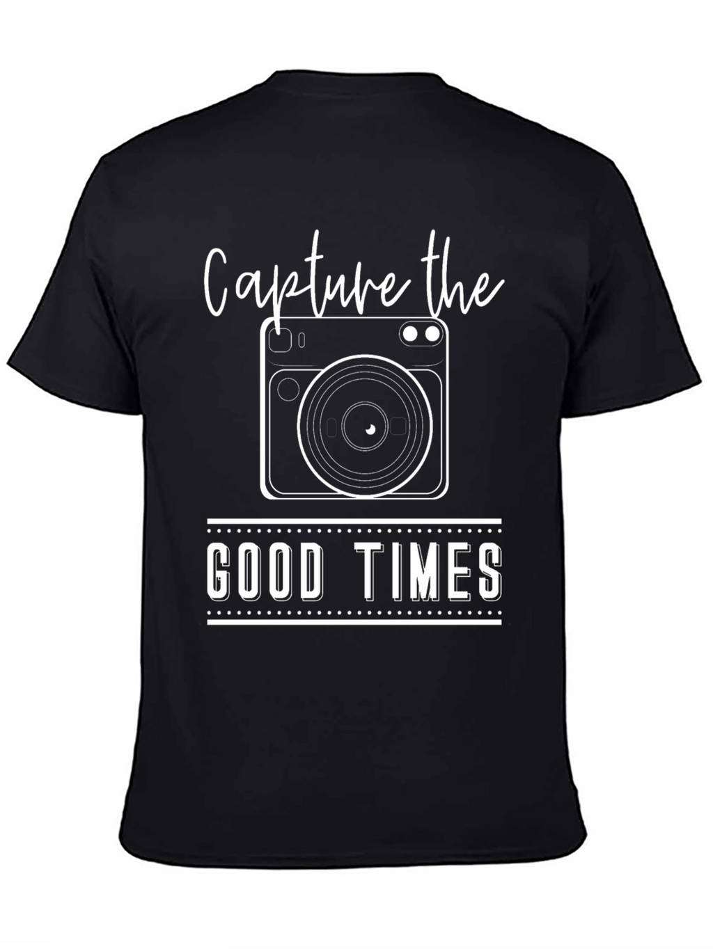 Capture the Good Times Black Graphic Tee