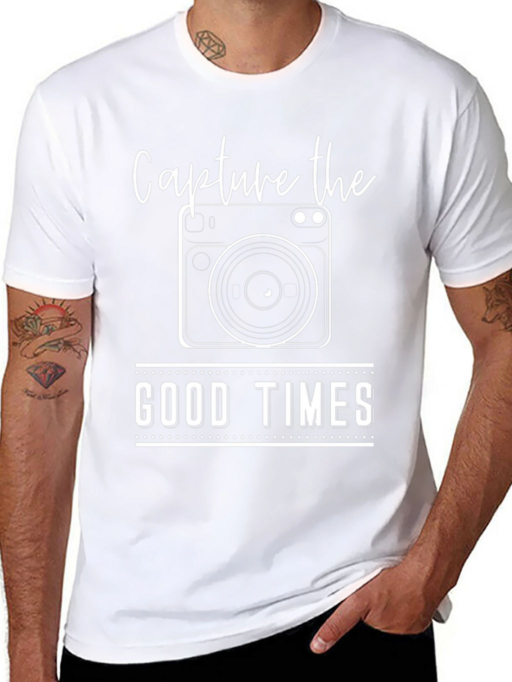 Capture the Good Times Black Graphic Tee