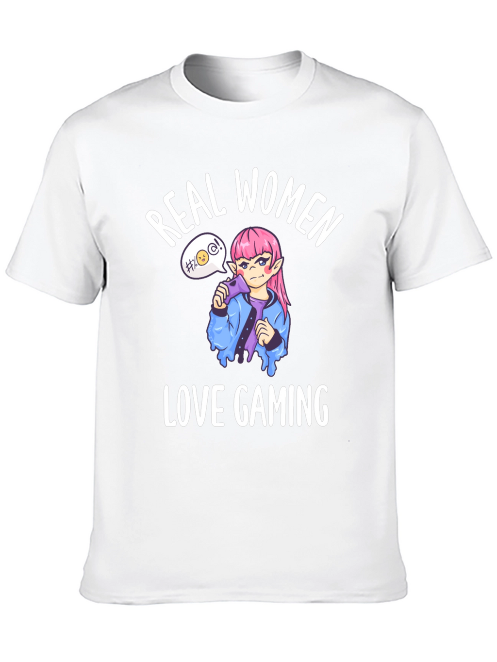 Real Women Love Gaming Black Graphic Tee