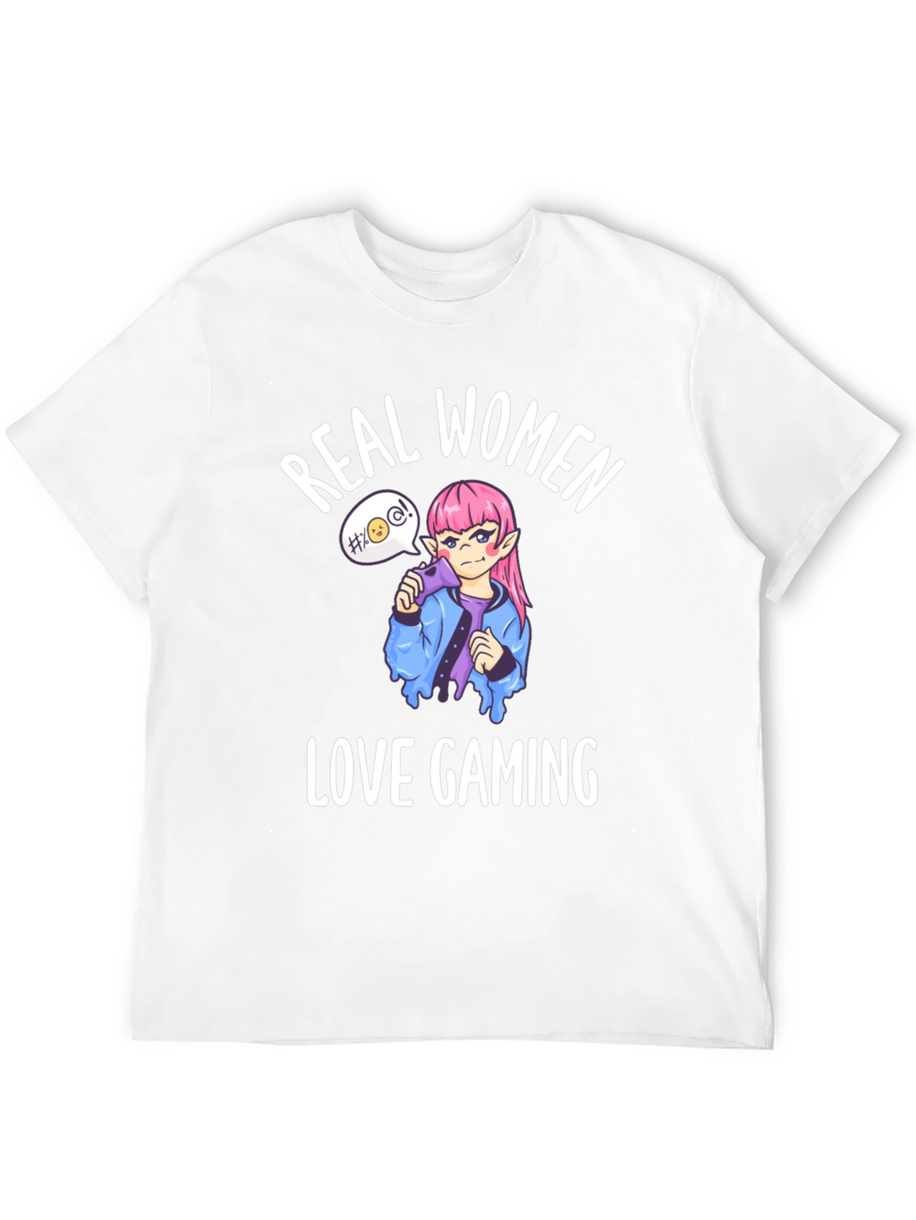 Real Women Love Gaming Black Graphic Tee