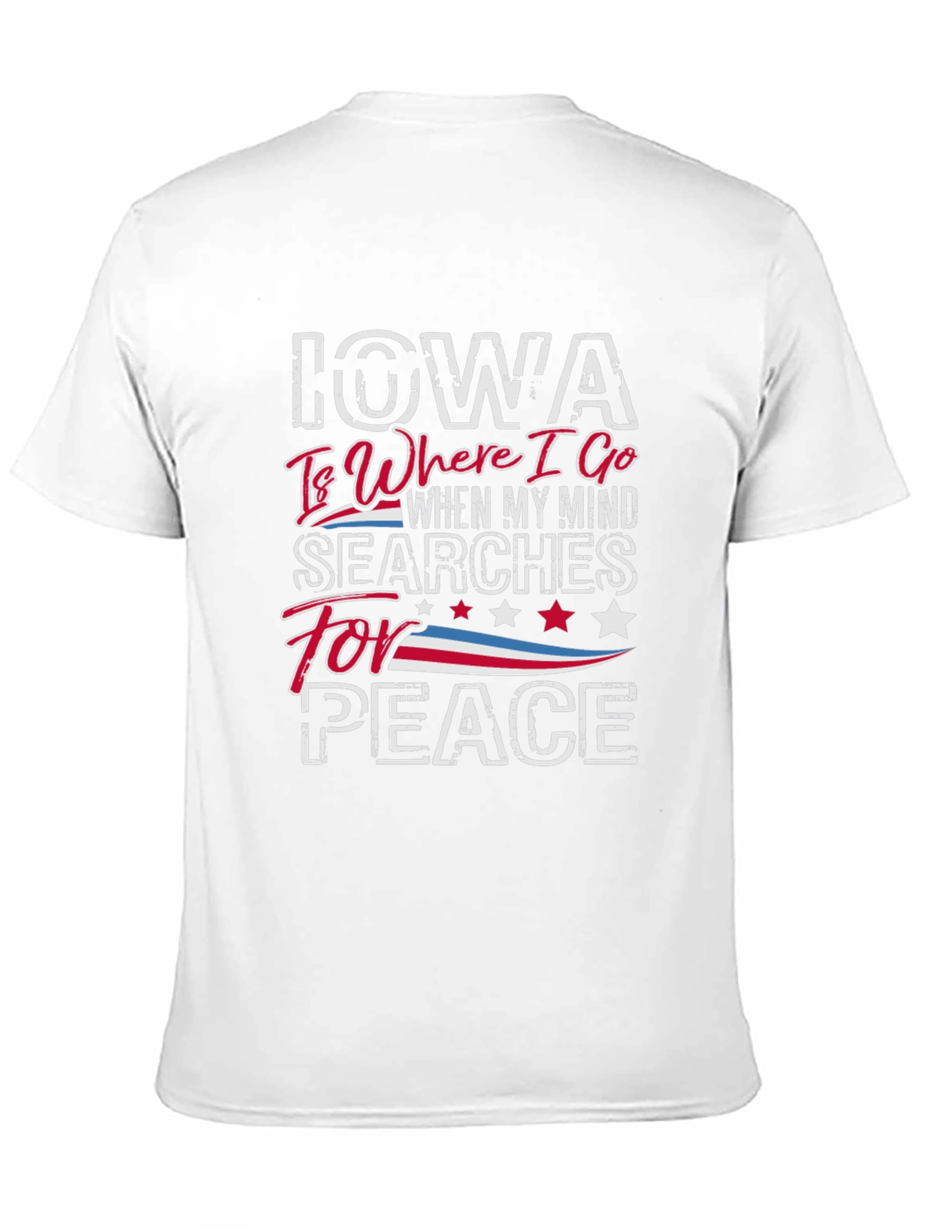 Iowa Peace T-Shirt -  Where I Go When My Mind Searches