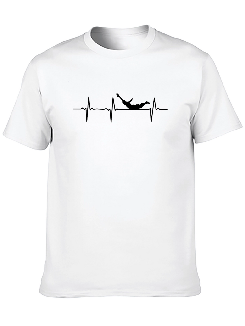 Skydiving Heartbeat T-Shirt - Thrill Seeker Tee