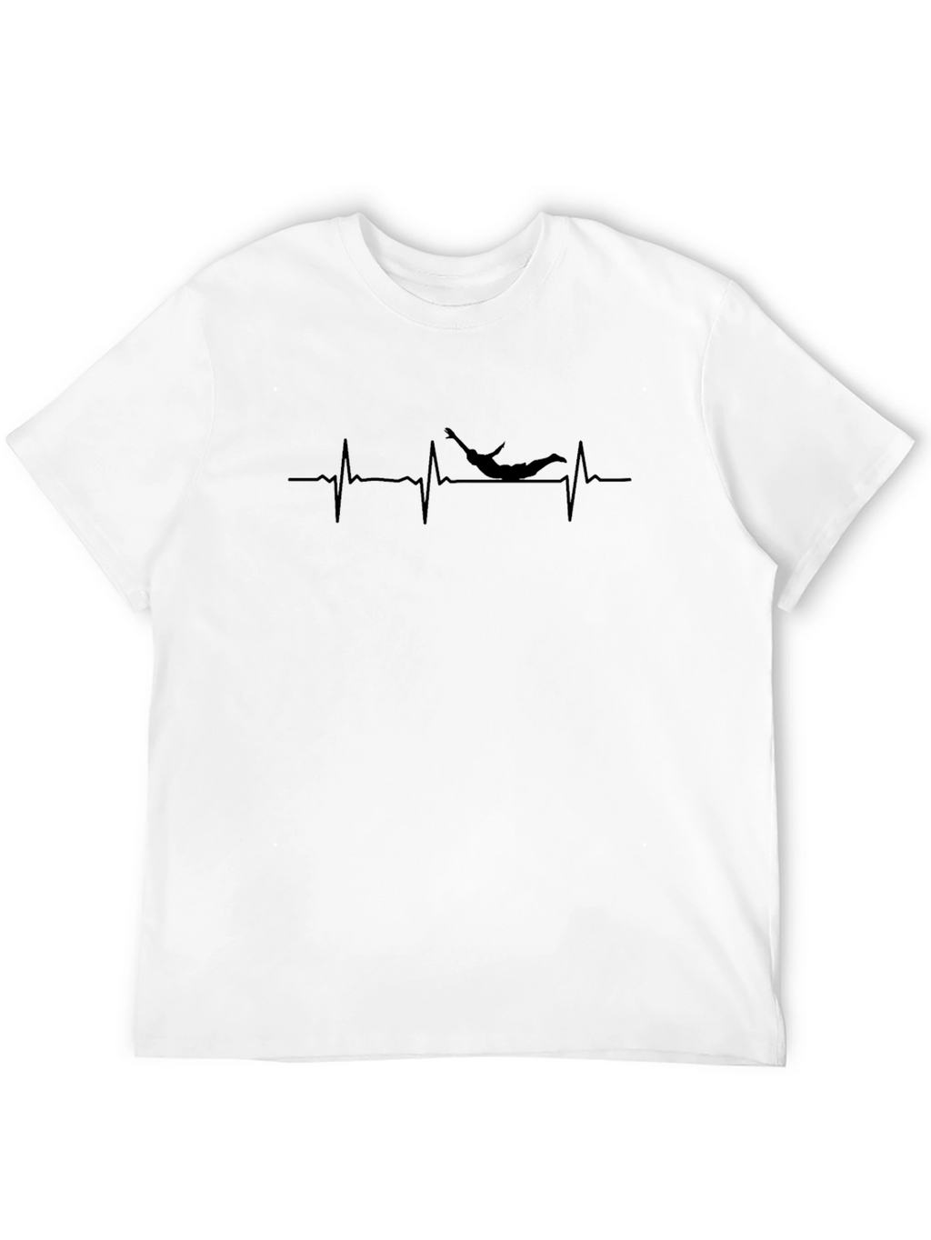 Skydiving Heartbeat T-Shirt - Thrill Seeker Tee