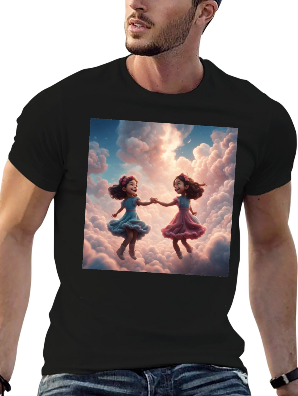 Cloud Dreamer Tee - Whimsical Girls Design