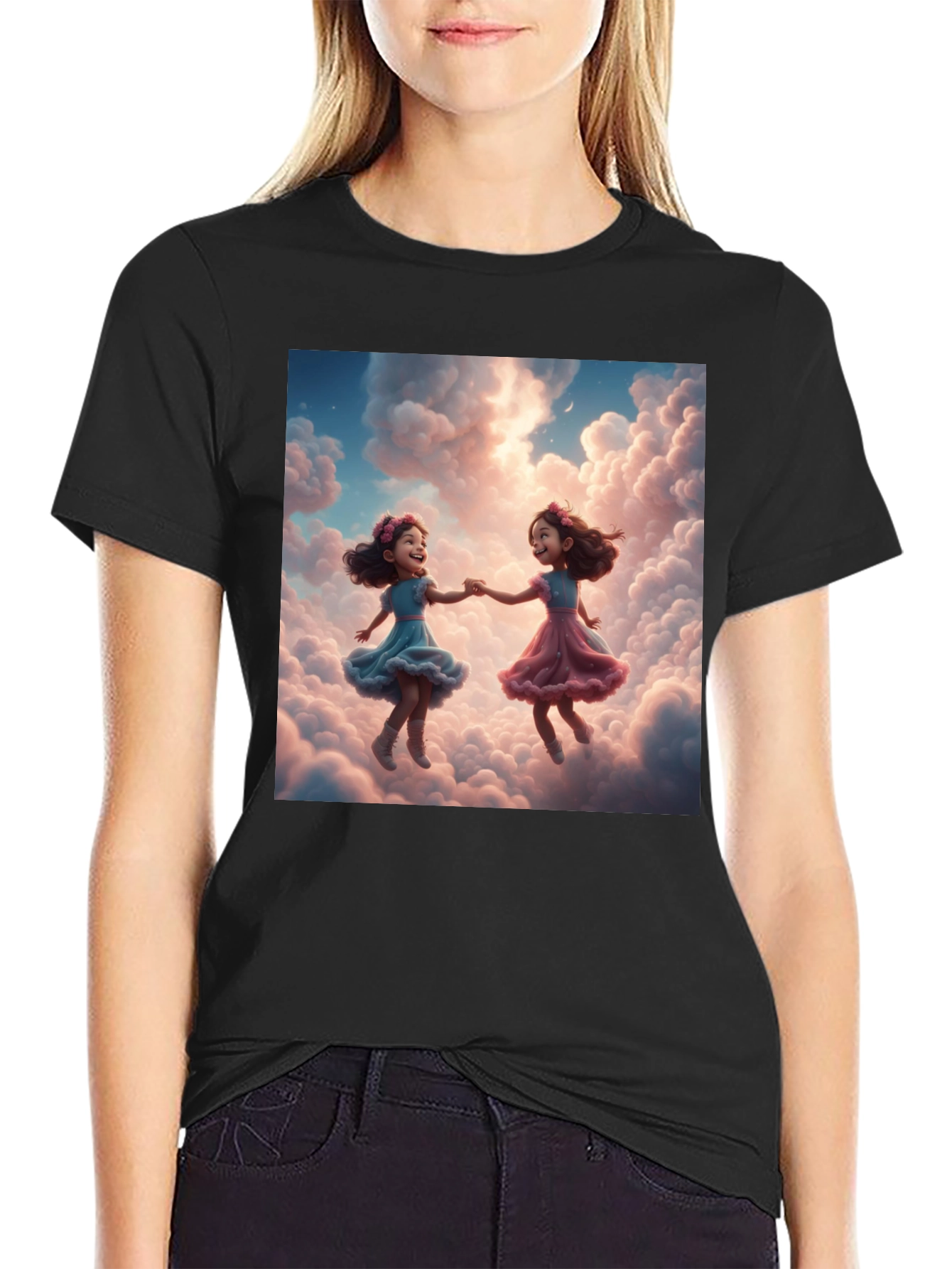 Cloud Dreamer Tee - Whimsical Girls Design