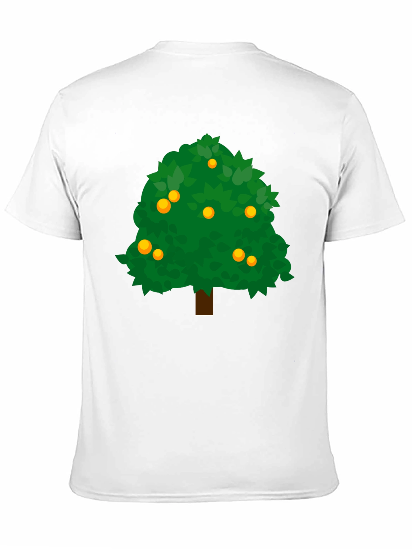Orange Tree Graphic Tee - Nature Inspired Black T-Shirt