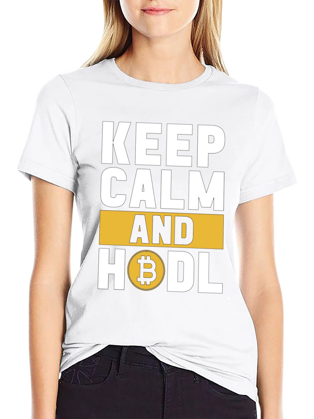 Keep Calm and HODL Bitcoin Crypto T-Shirt