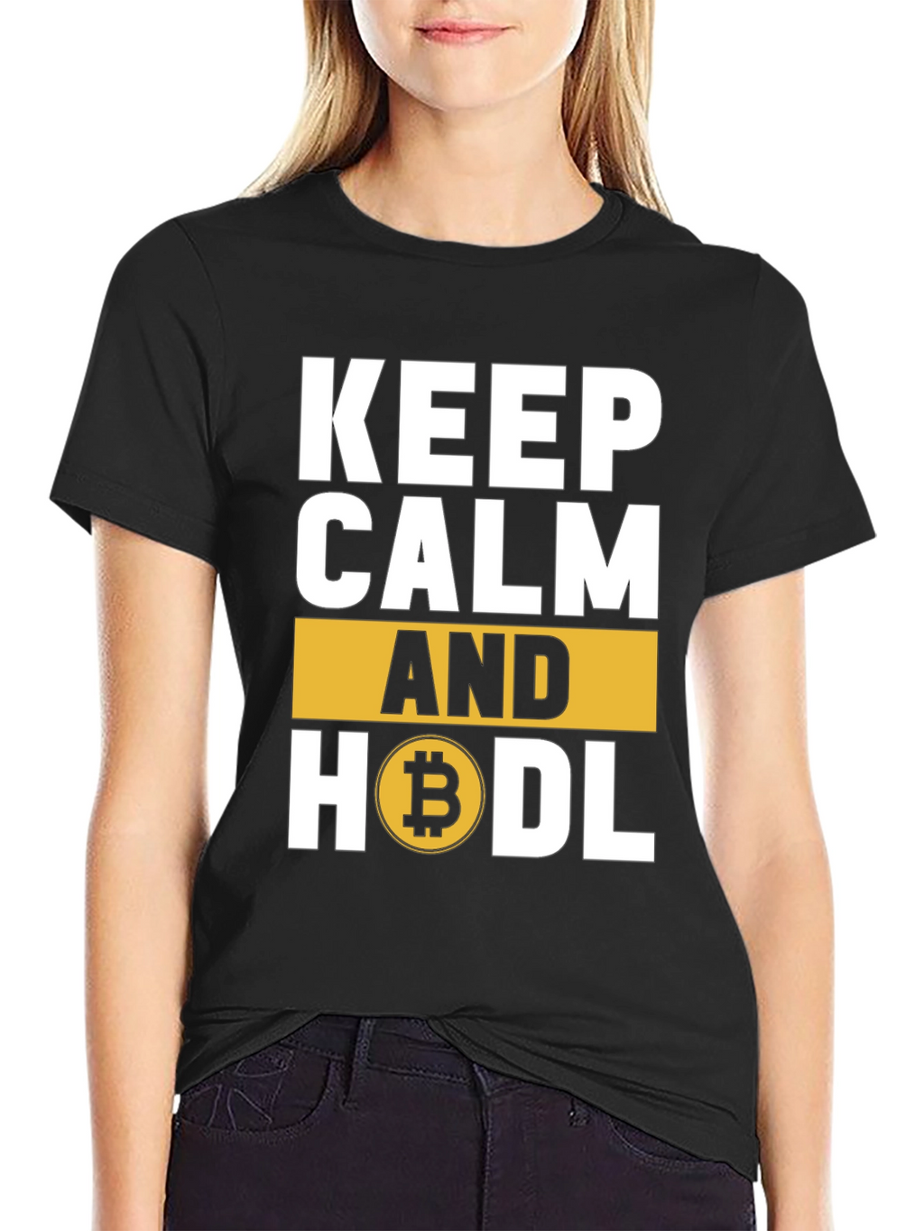 Keep Calm and HODL Bitcoin Crypto T-Shirt