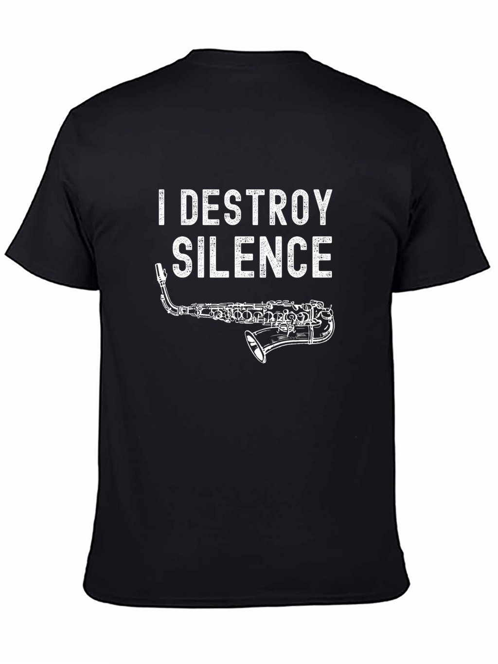 I Destroy Silence Saxophone T-Shirt
