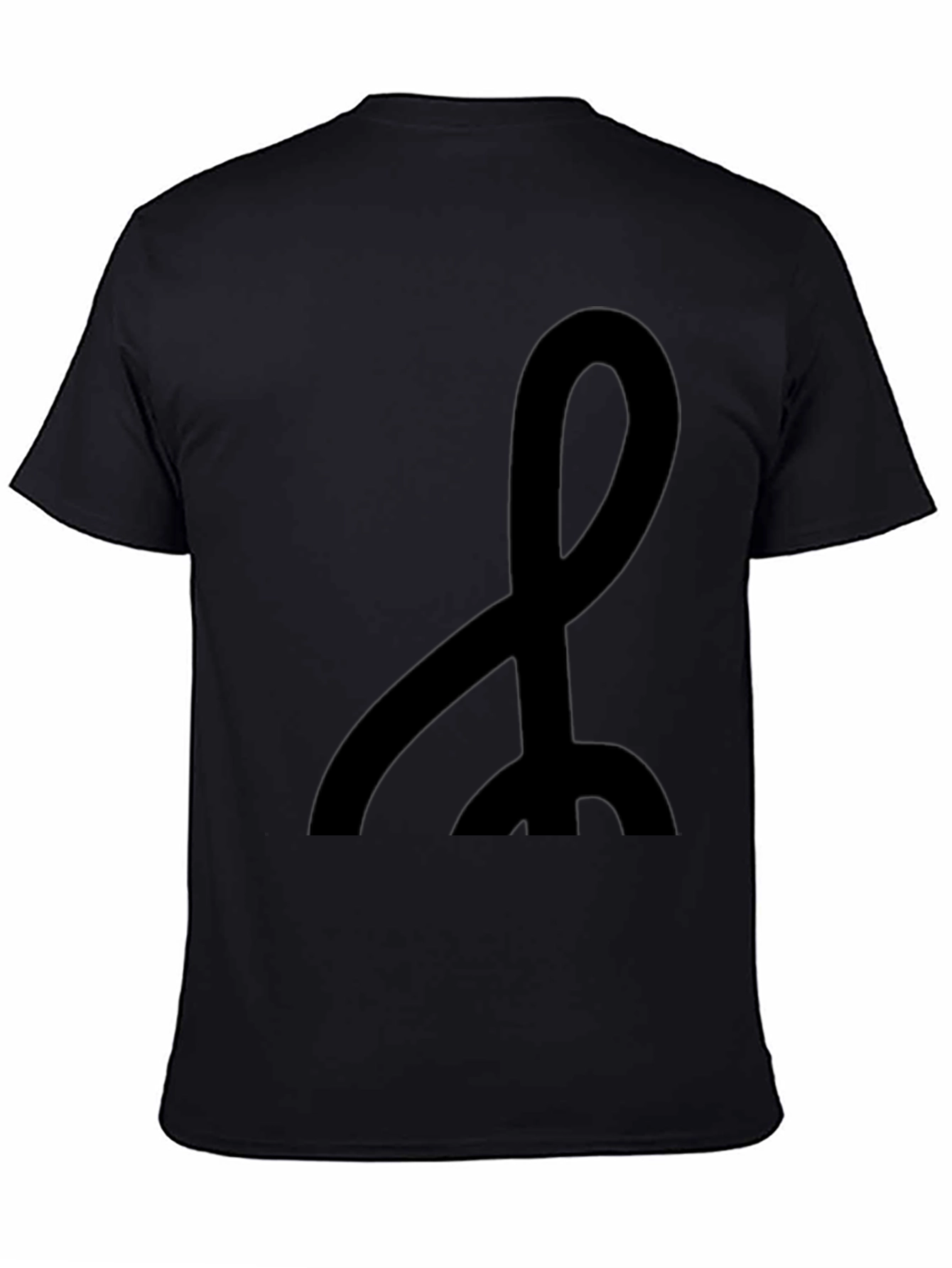 Minimalist Eritrean T-Shirt - Black Crew Neck Cotton Tee
